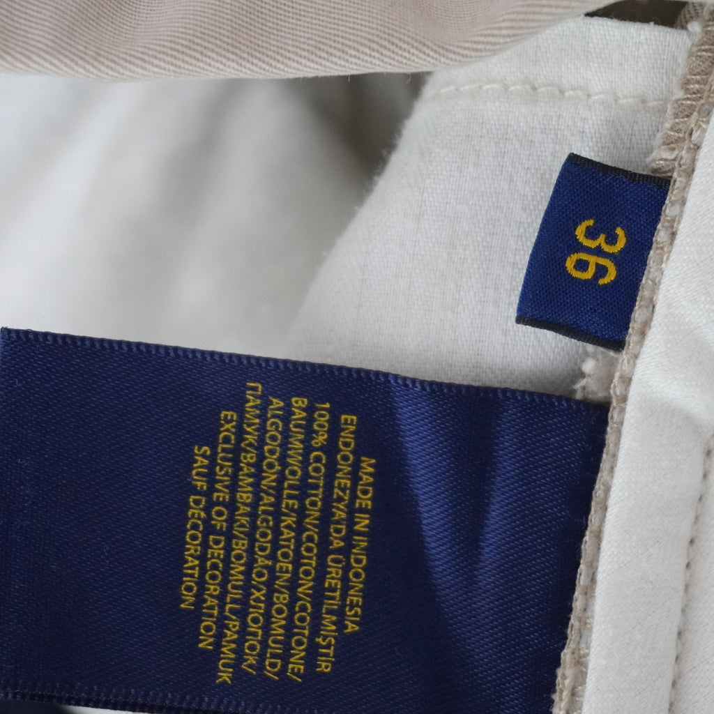Pantalones Cortos Chinos Ralph Lauren para Hombre Usados - Beige, L