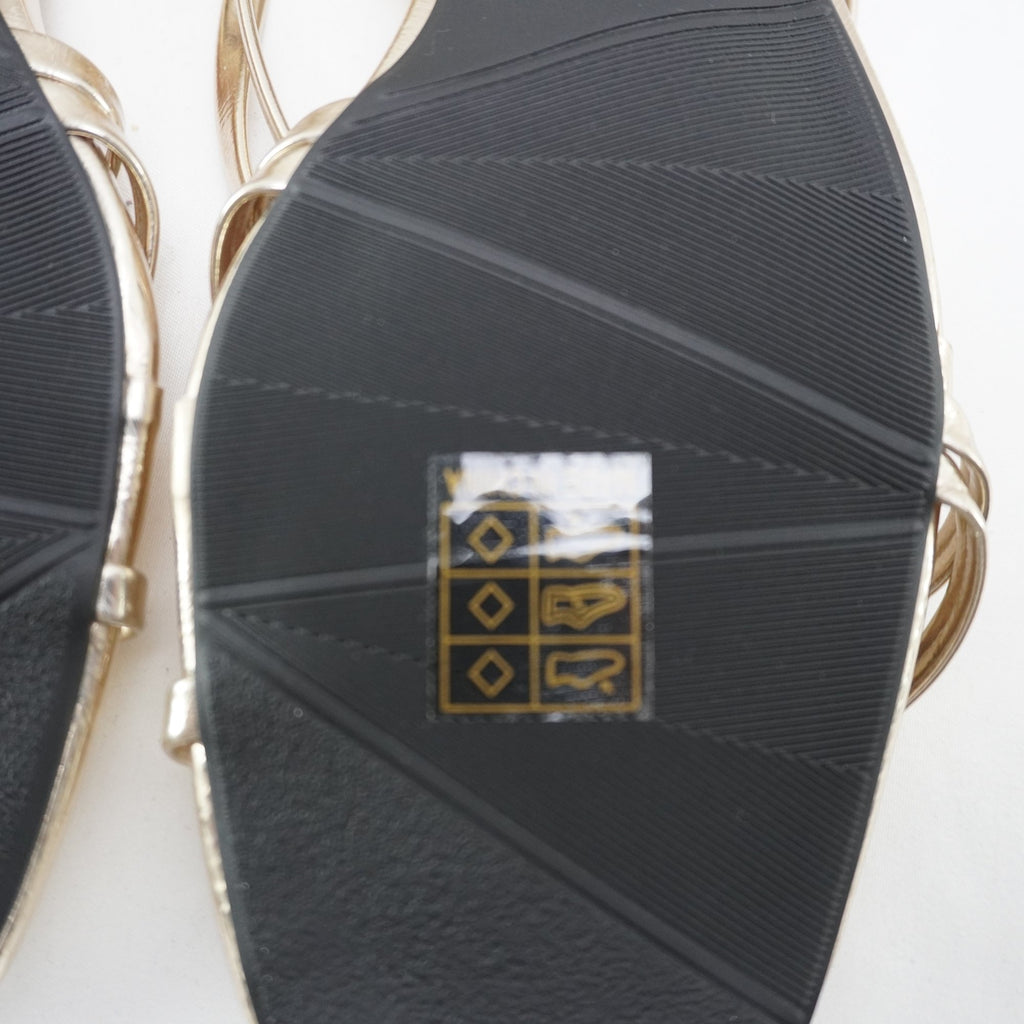 Tacones Dorados para Mujer Usados - Talla 37