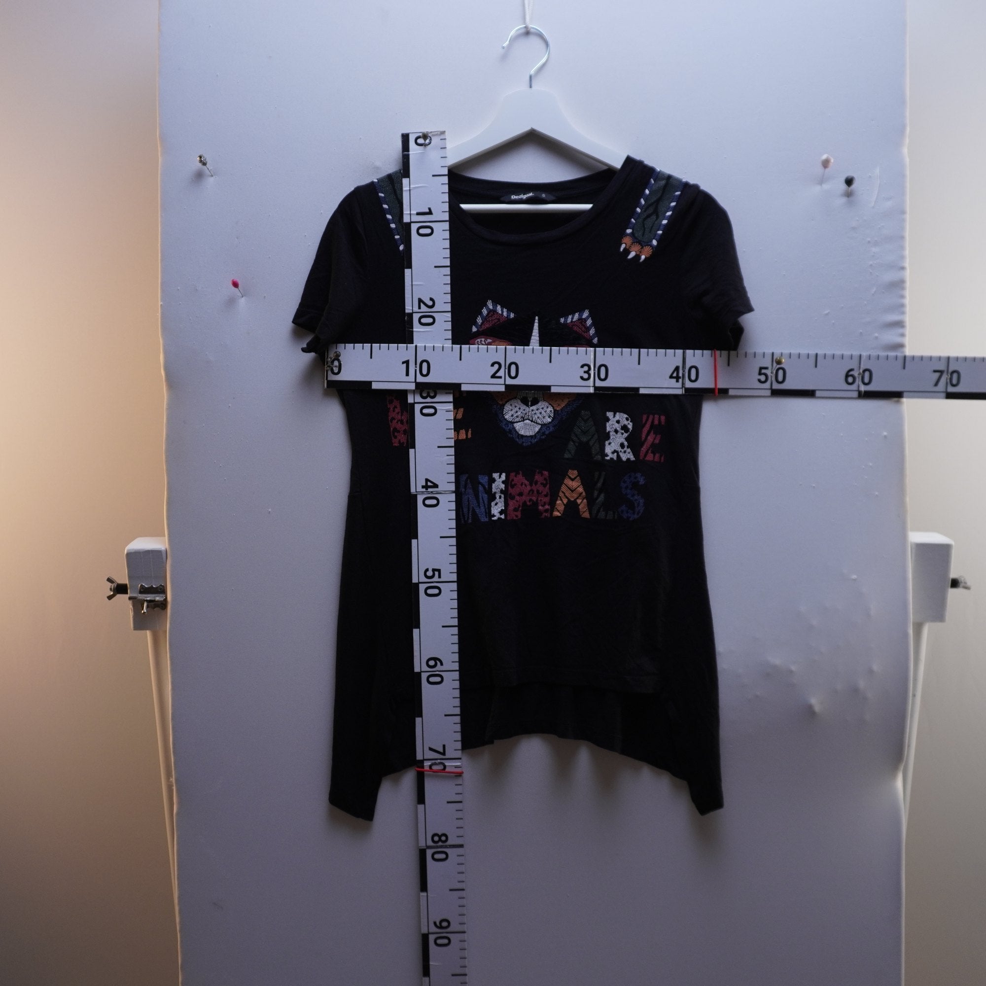 Camiseta Desigual para Mujer Usada - Negra, S