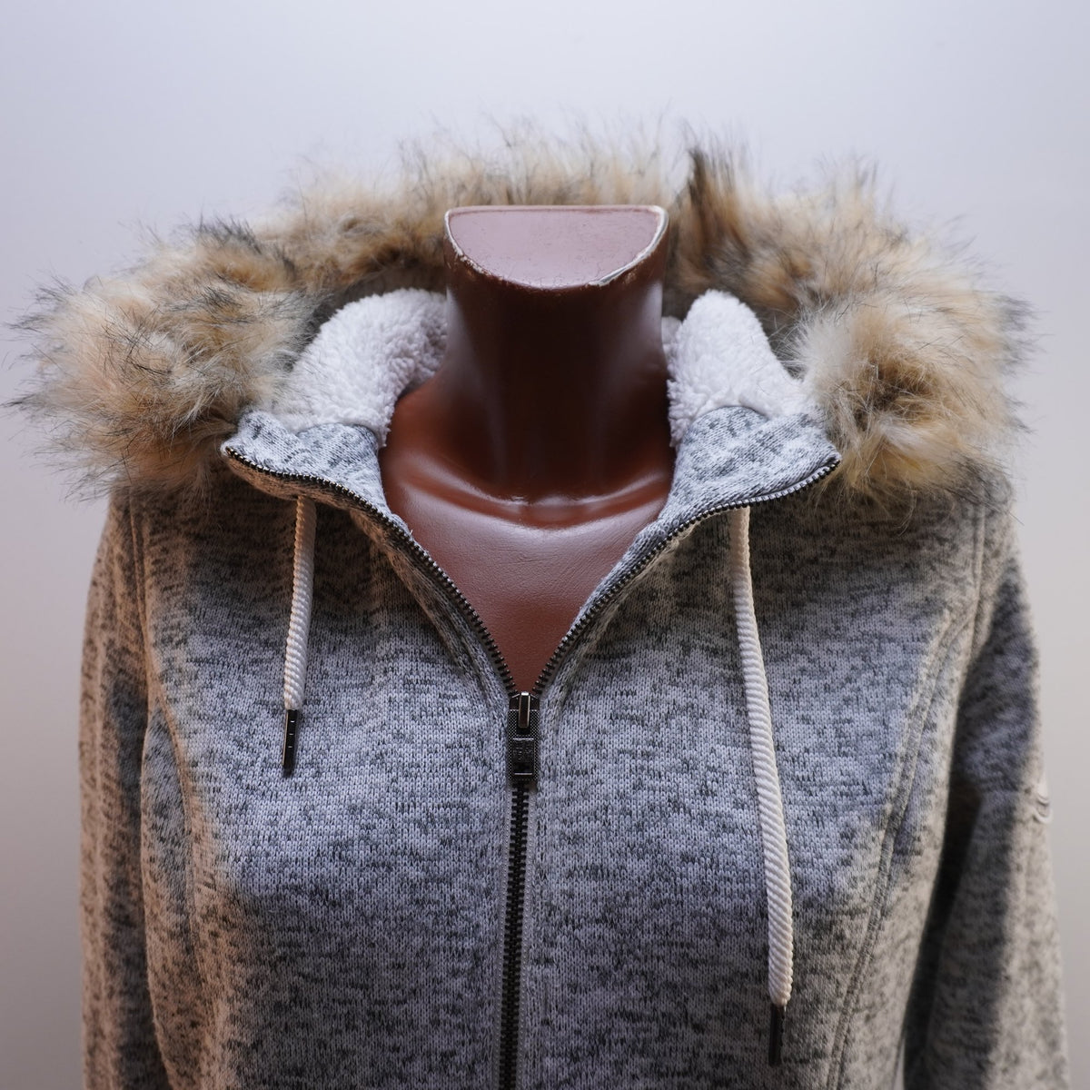Sudadera con Capucha Superdry para Mujer Usada - Gris, XL