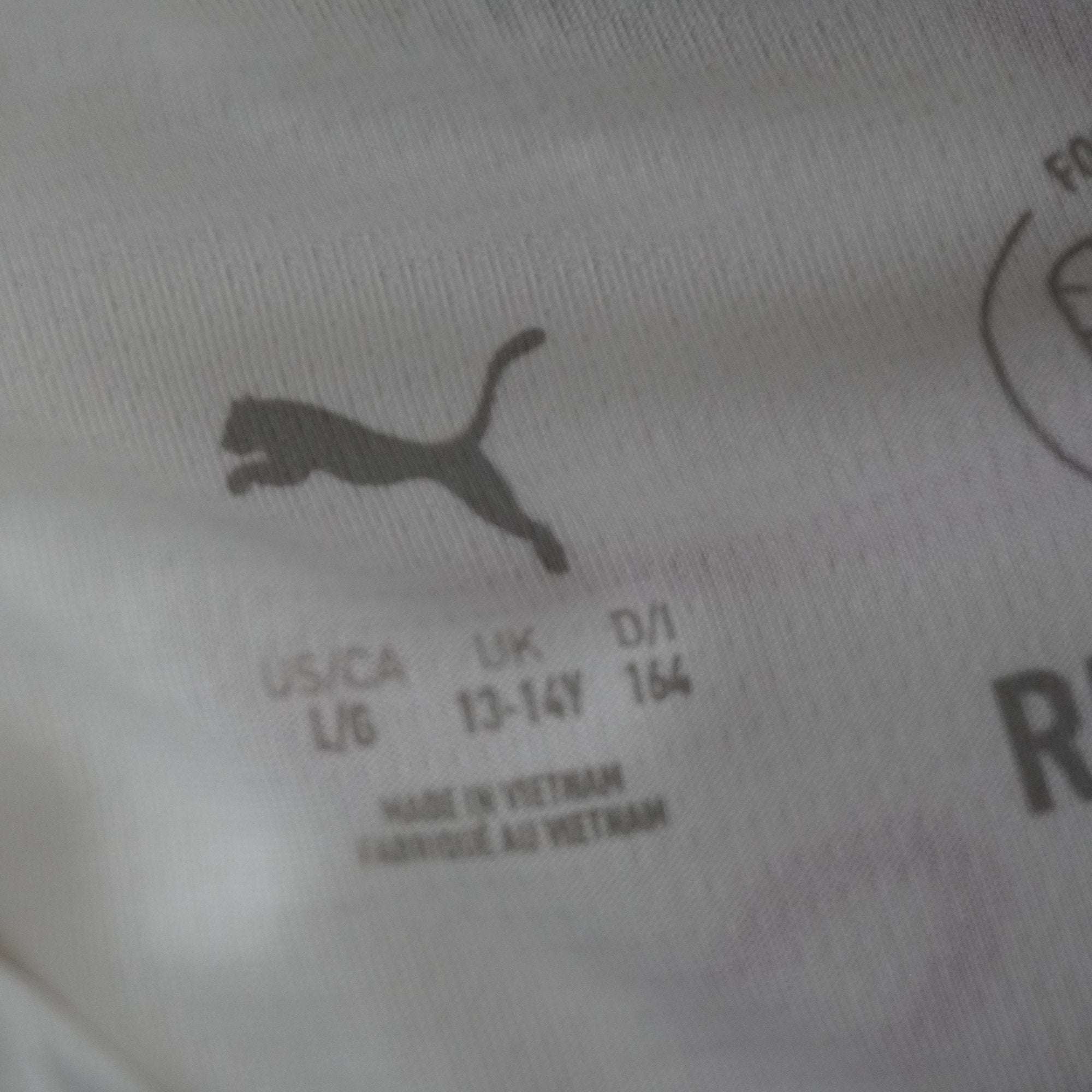 Camiseta de Manga Corta Puma Manchester para Otros - Blanca, Talla 164, Usada en Buen Estado