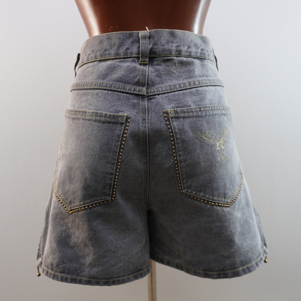 Pantalones Cortos Vaqueros Munich para Mujer Usados - Gris, M