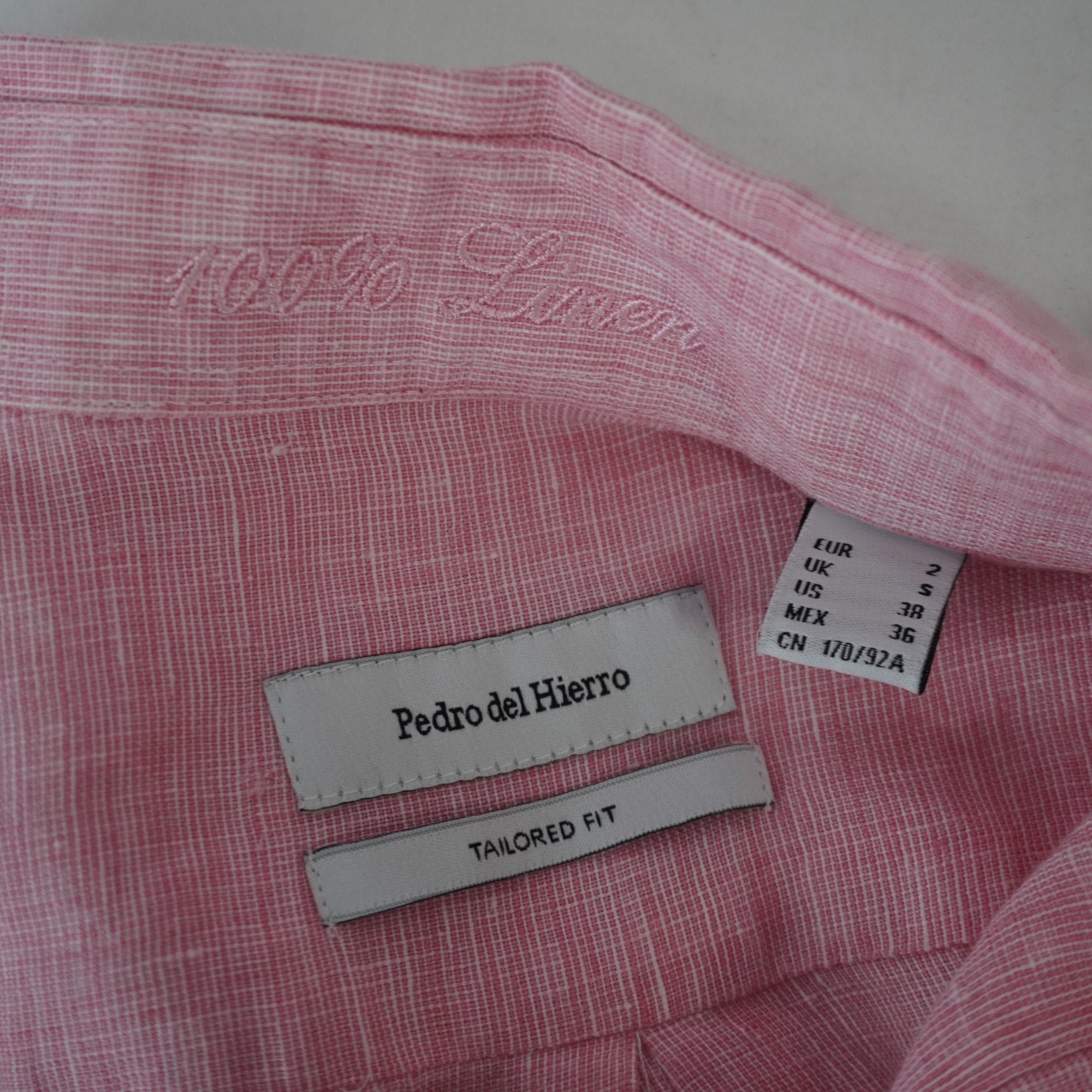 Camisa de Vestir Pedro del Hierro para Hombre Usada - Rosa, S