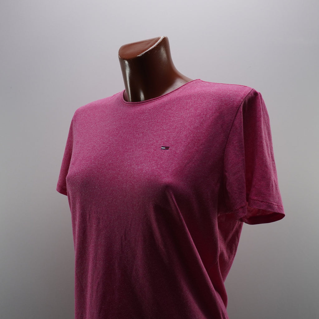 Camiseta de Manga Corta Tommy Hilfiger para Mujer - Rosa, M, Usada en Muy Buen Estado