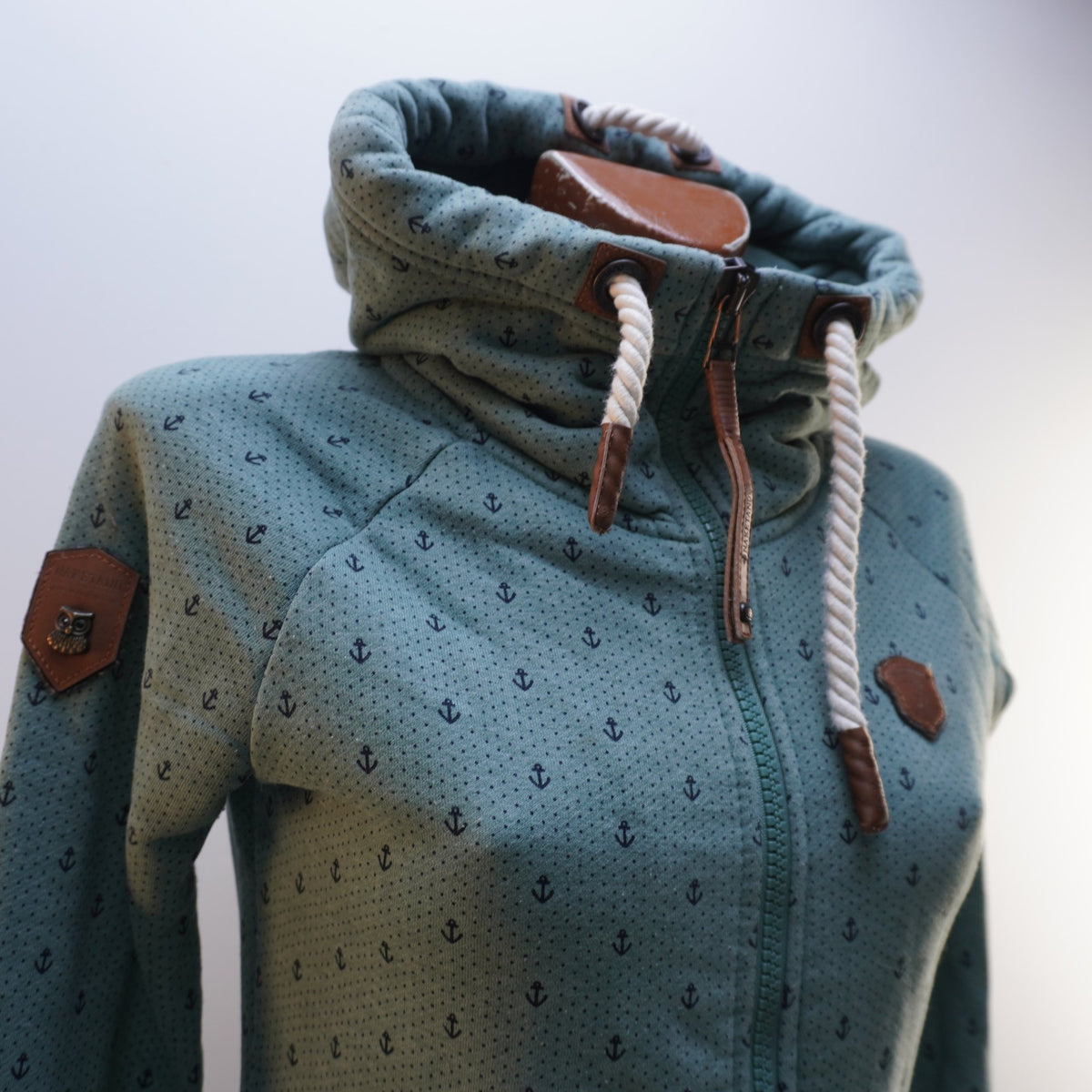 Sudadera con Capucha Naketano para Mujer Usada - Verde, M