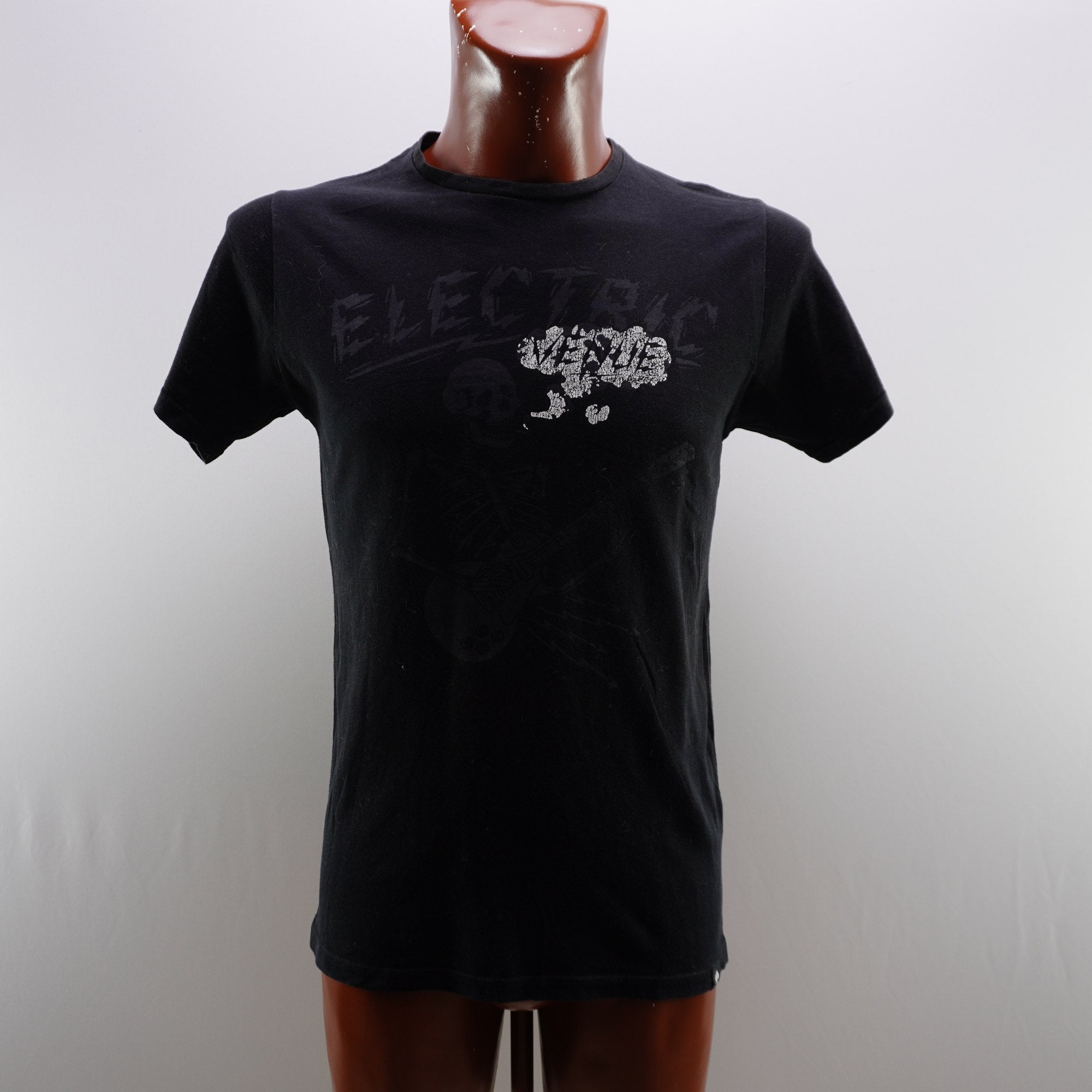 Camiseta de Manga Corta Pull & Bear para Hombre Usada - Negra, S