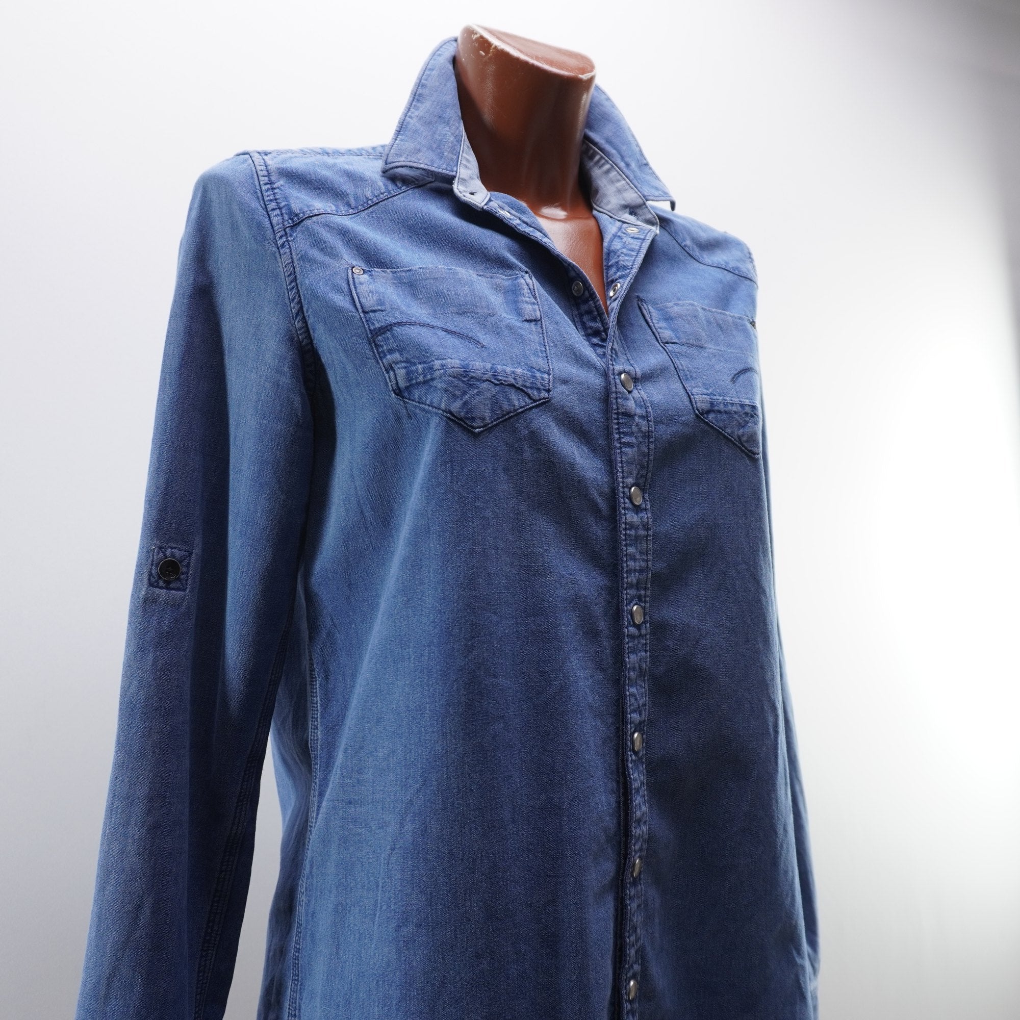 Camisa G-Star para Mujer en Azul, Talla S - Usada en Muy Buen Estado