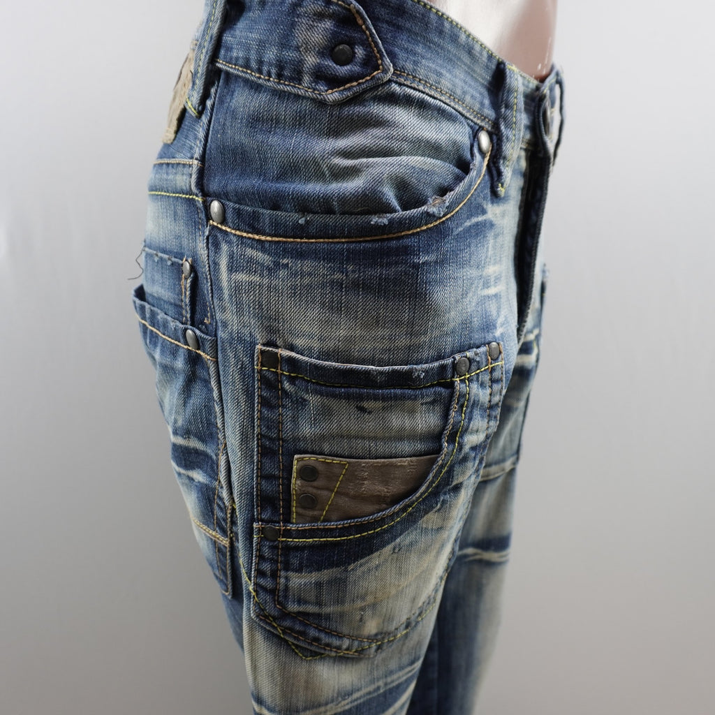 Vaqueros Virtual para Hombre Usados - Azul, Grande (L)