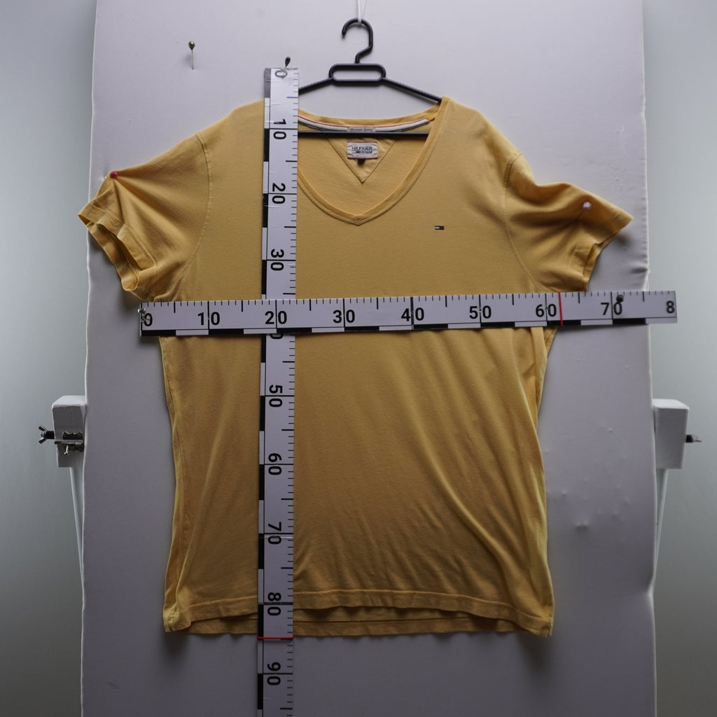 Camiseta de Manga Corta Tommy Hilfiger para Hombre Usada - Amarillo, XXL
