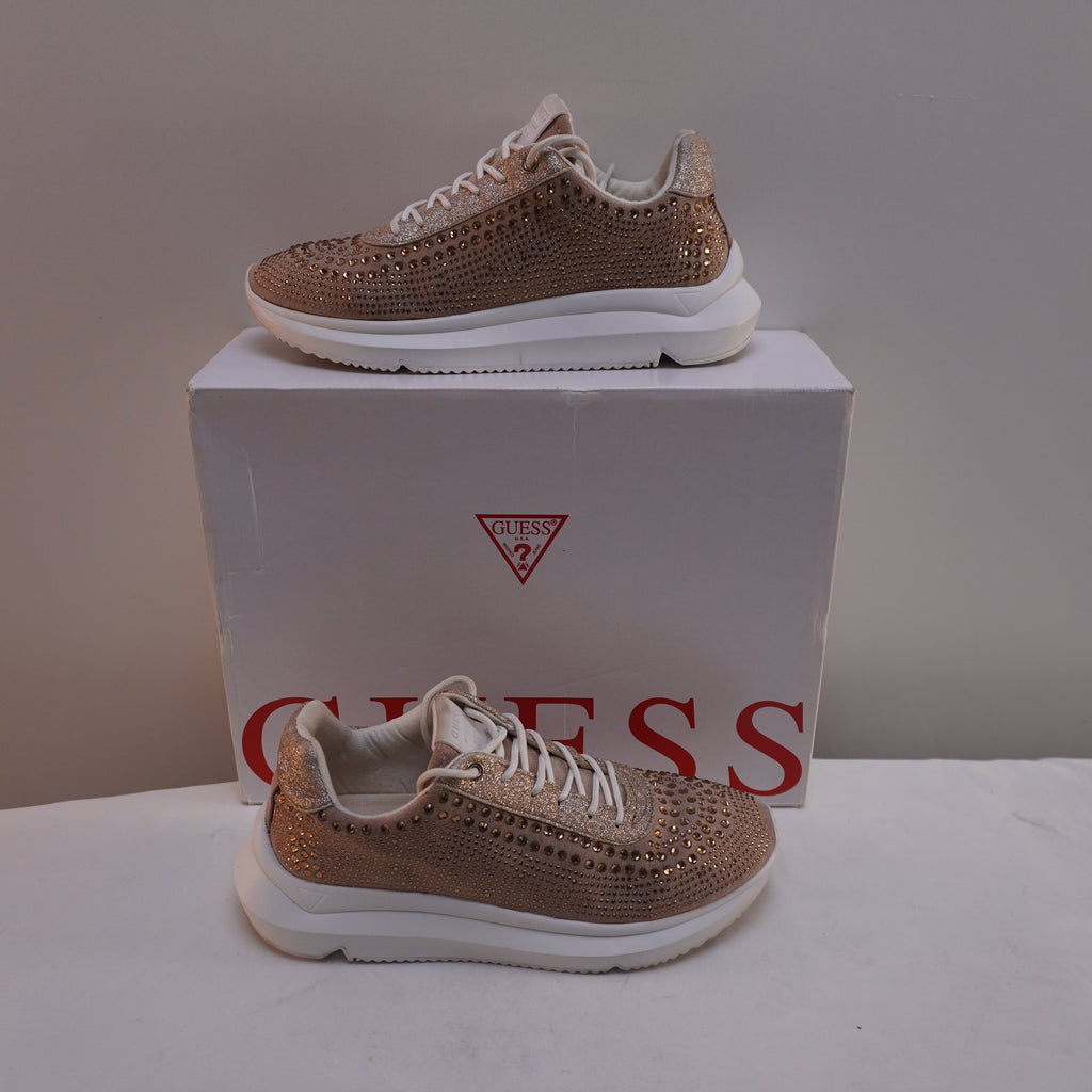 Zapatillas Guess para Mujer Usadas - Dorado, Talla 39