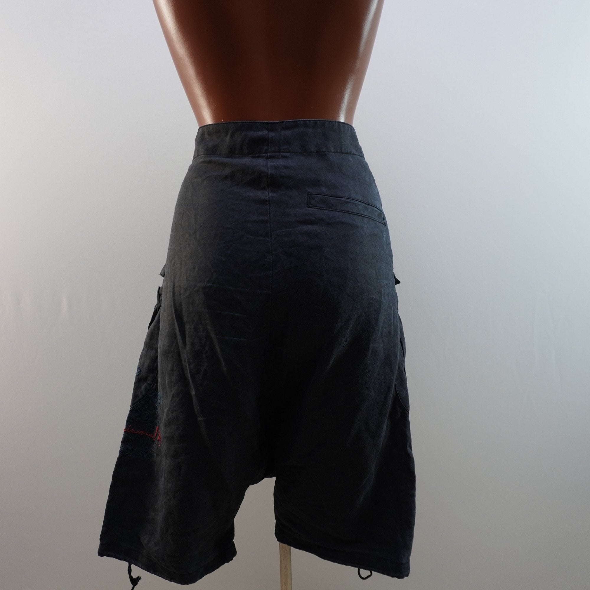 Pantalones Cortos Desigual para Mujer - Lino Ancho, Pequeño (S), Usados en Muy Buen Estado