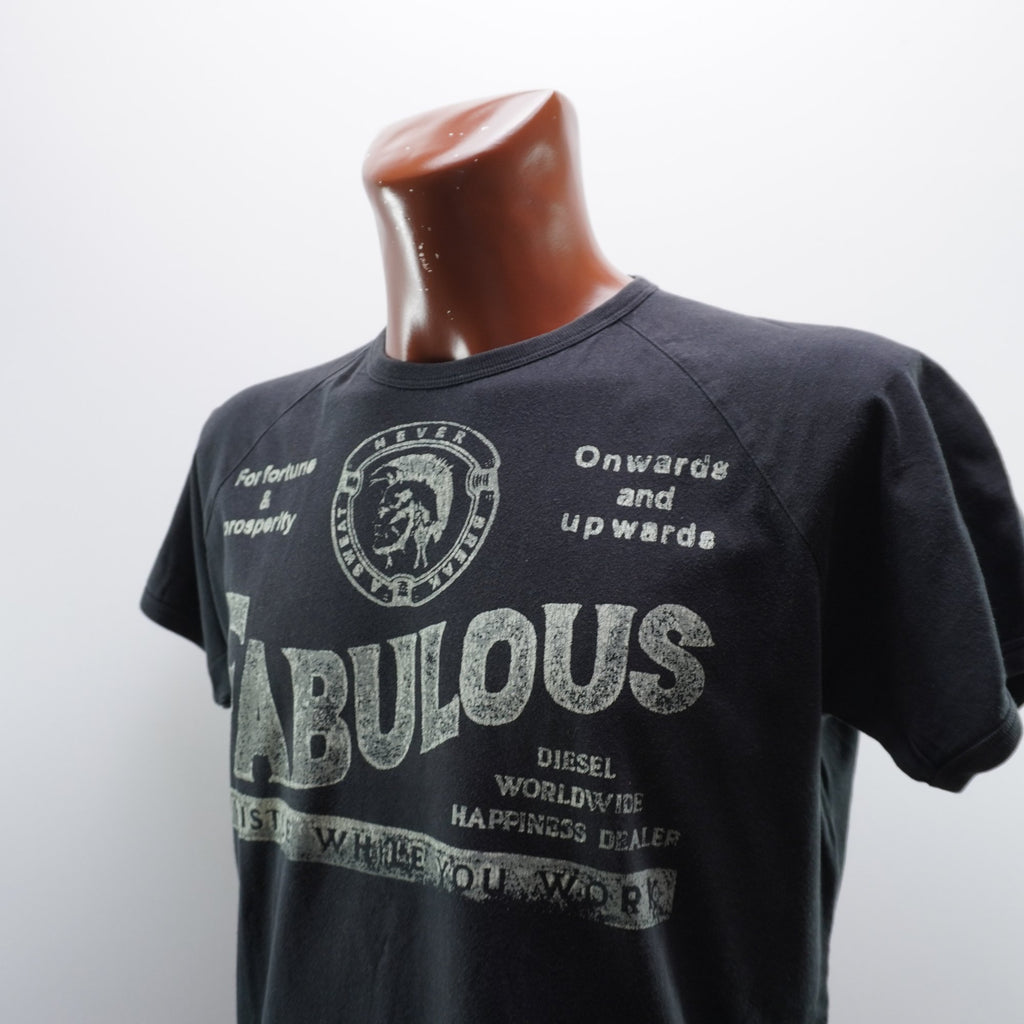 Camiseta de Manga Corta Diesel para Hombre Usada - Negra, L