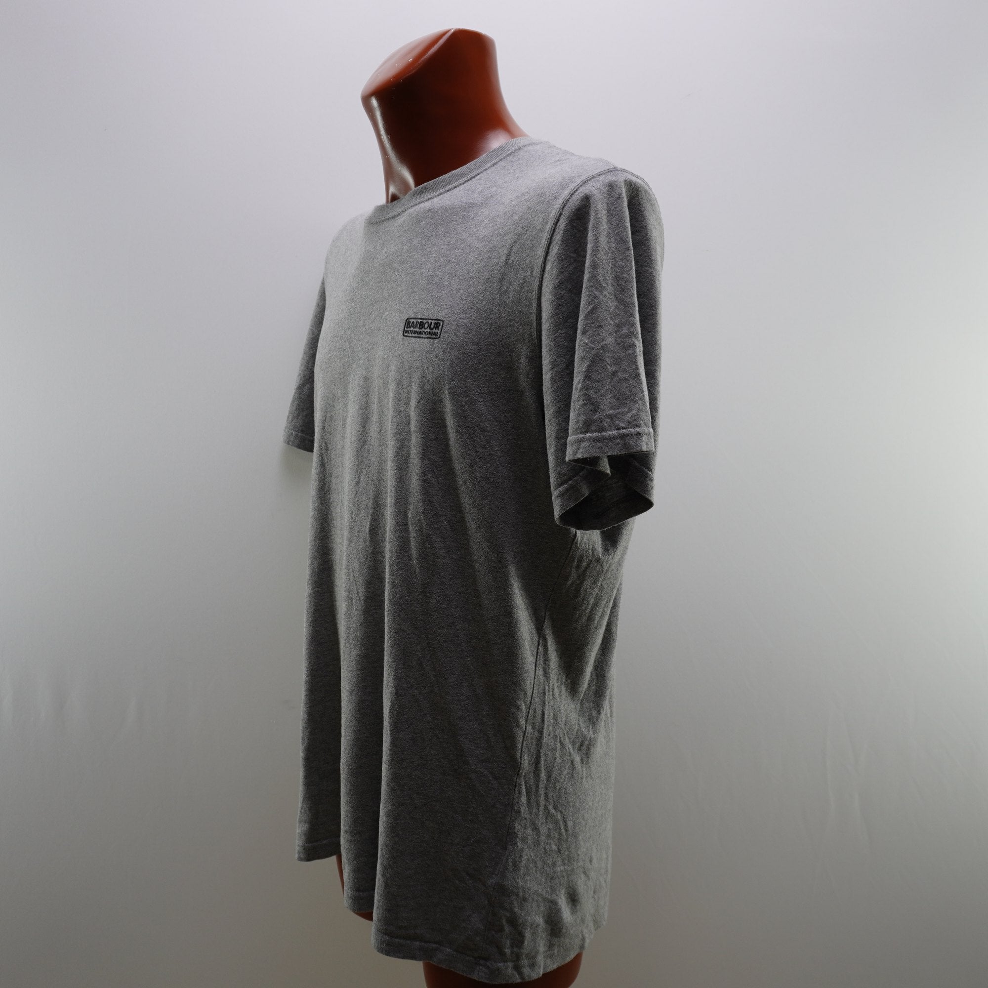 Camiseta de Manga Corta Barbour para Hombre - Gris, XL, Usada en Muy Buen Estado