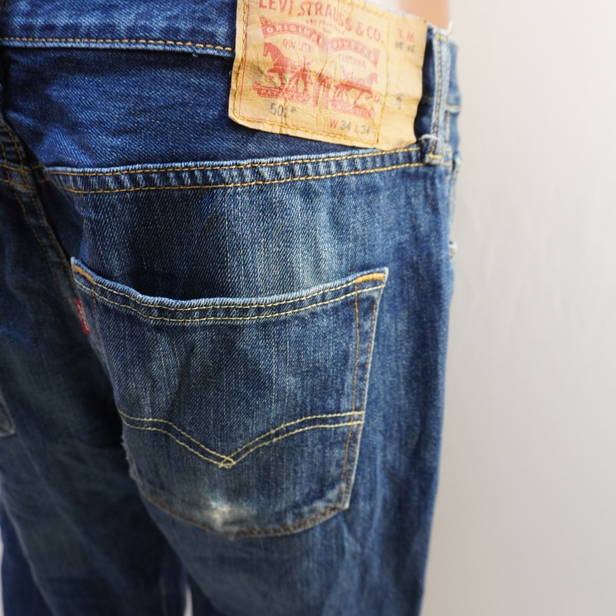 Vaqueros Levi's para Hombre Usados - Azul, Grande (L)