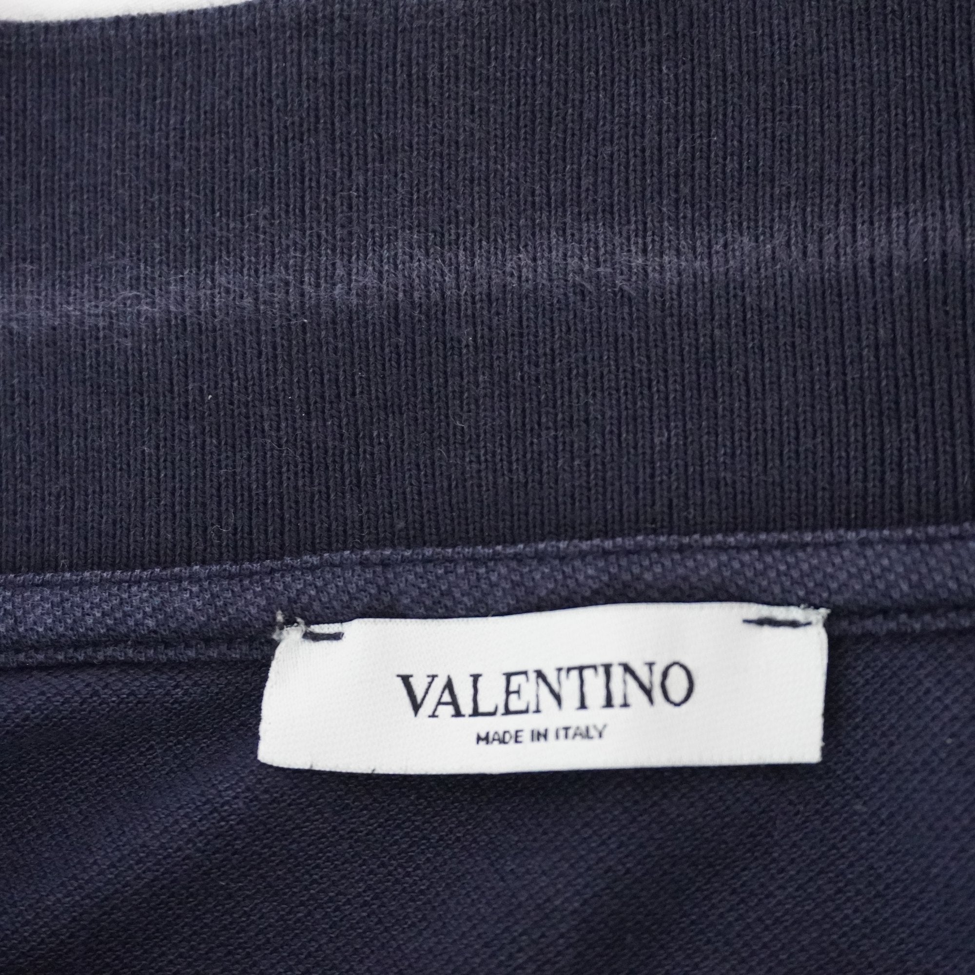 Camiseta de Manga Corta Valentino para Hombre Usada - Azul Marino, XXL
