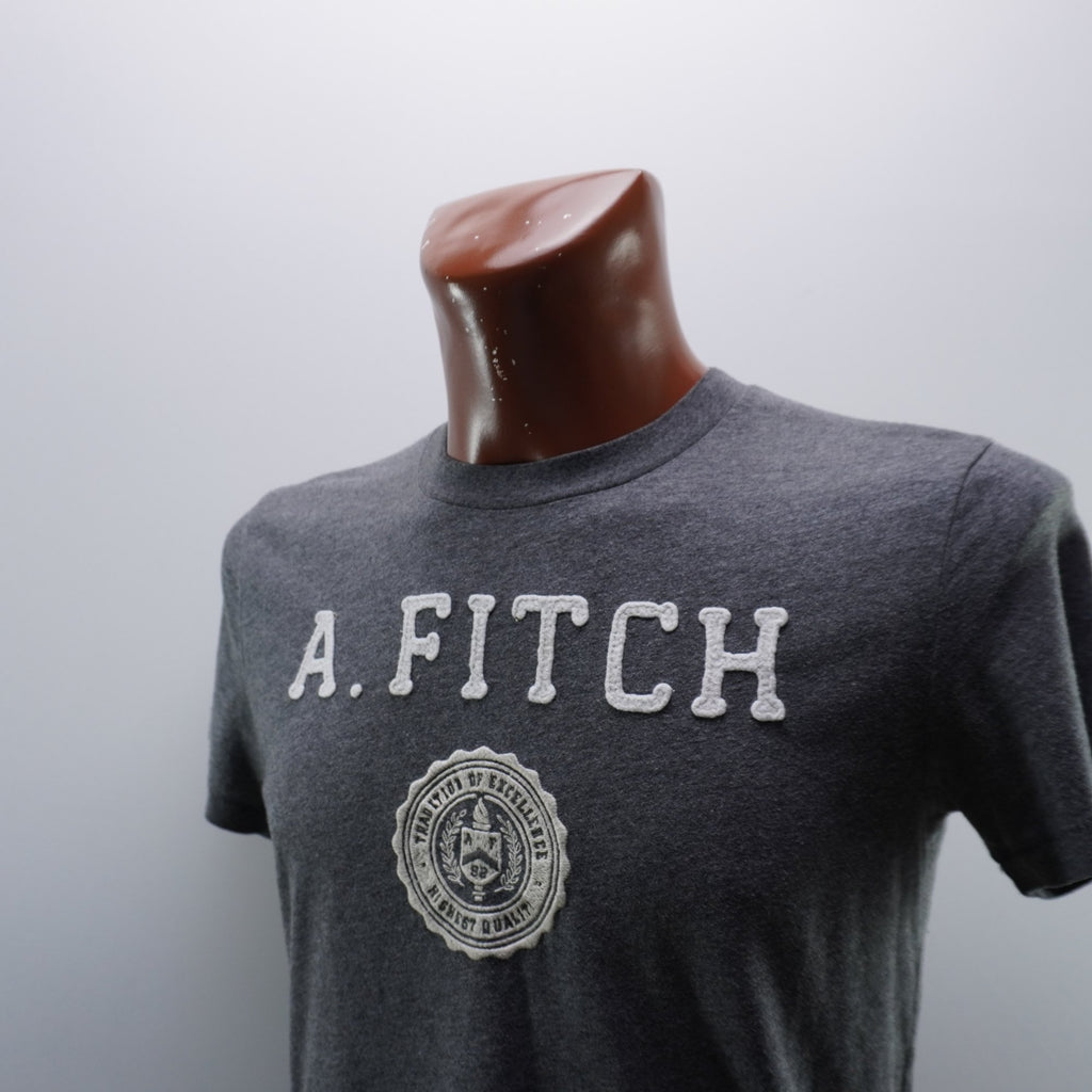 Camiseta de Manga Corta Abercrombie & Fitch para Hombre Usada - Gris, S