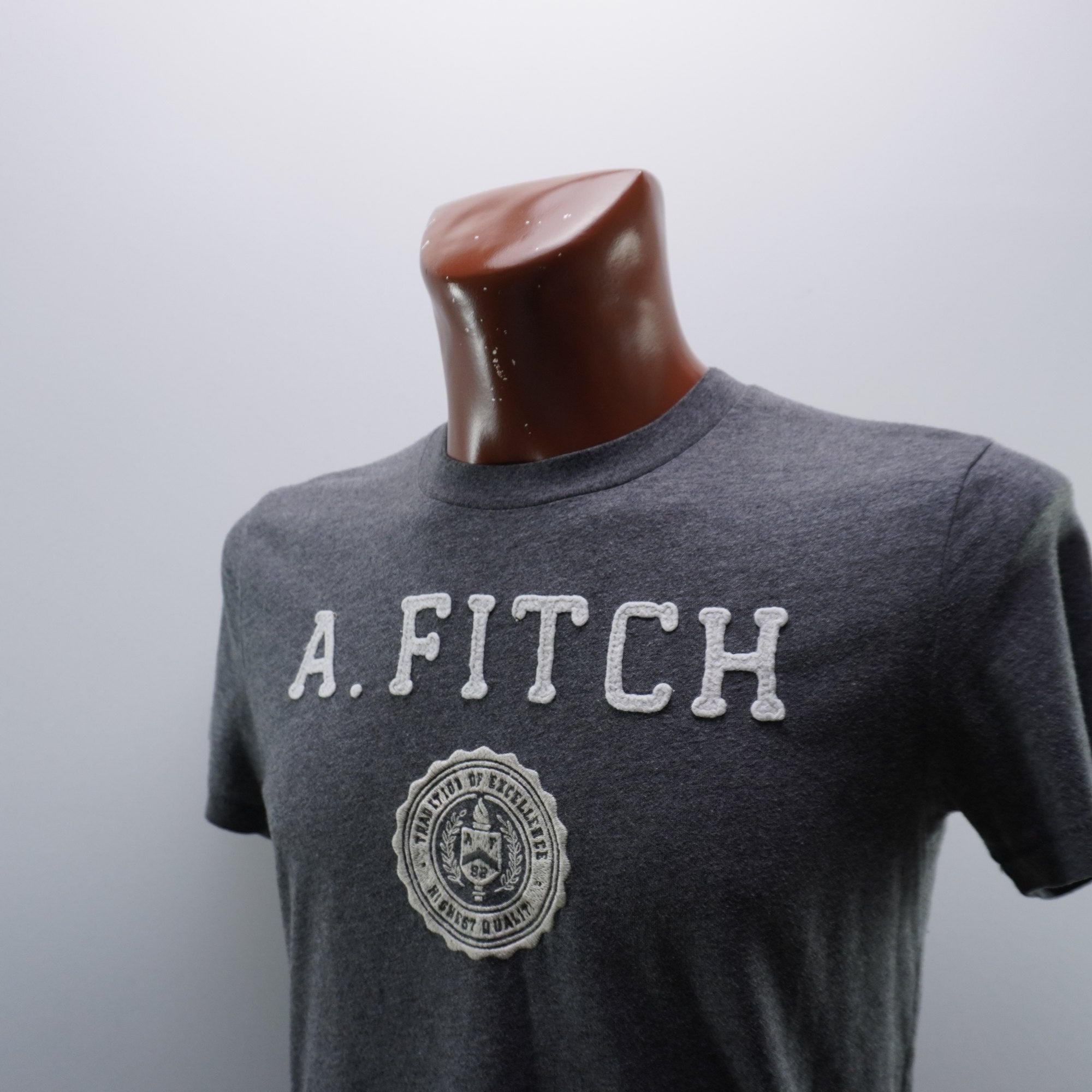 Camiseta de Manga Corta Abercrombie & Fitch para Hombre Usada - Gris, S