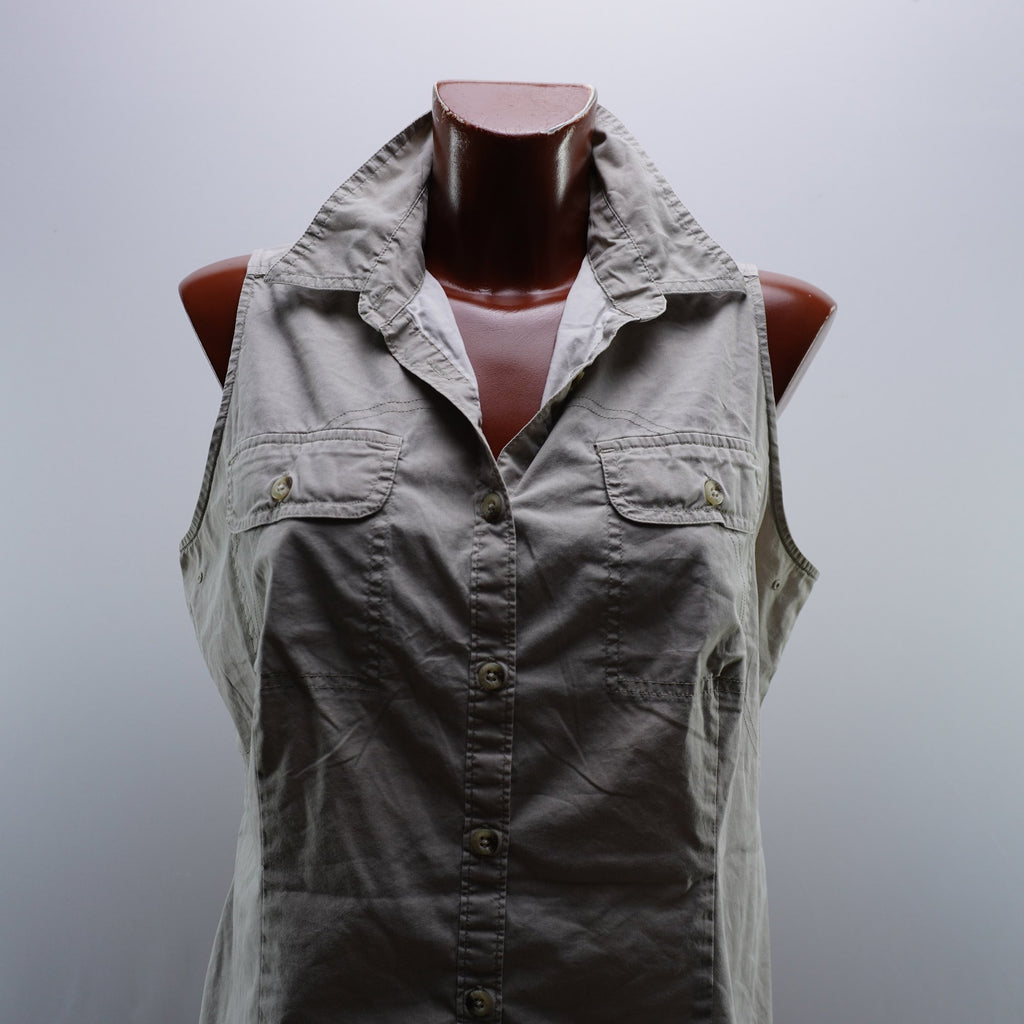 Camiseta de Manga Corta Columbia para Mujer Usada - Beige, XL