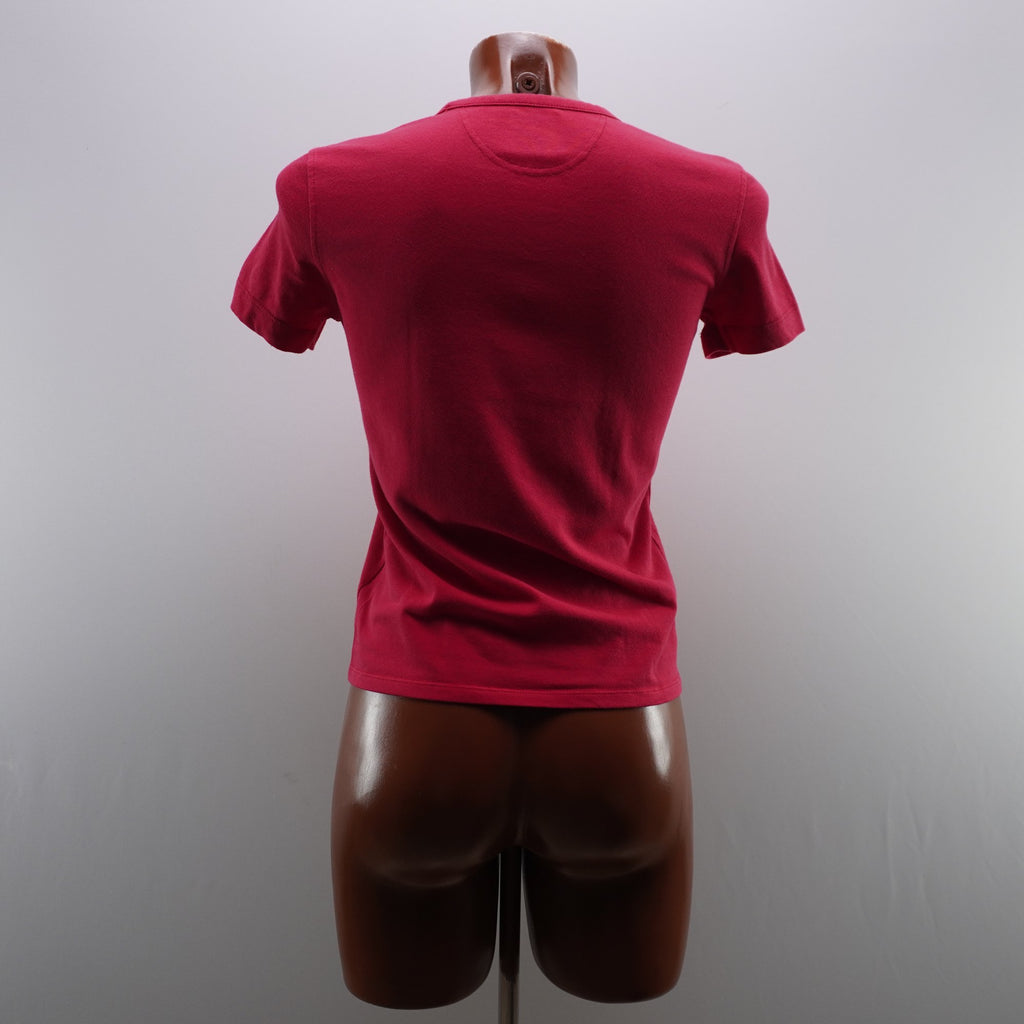 Camiseta de Manga Corta Jack Wolfskin para Mujer - Roja, S, Usada en Muy Buen Estado