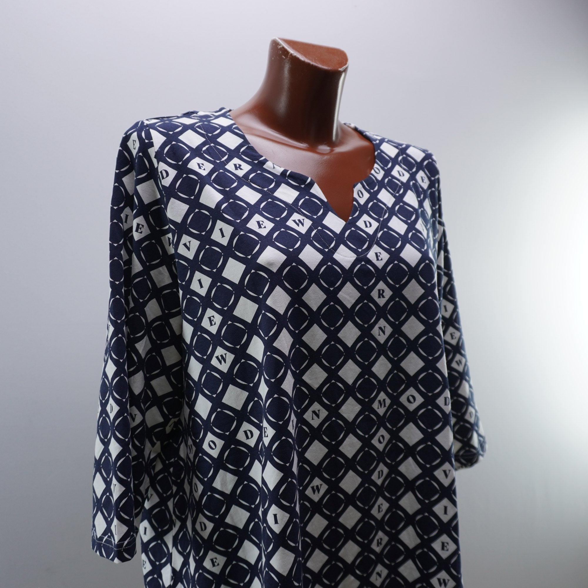 Camiseta Ulla Popken para Mujer Usada - Azul Marino, XXXL
