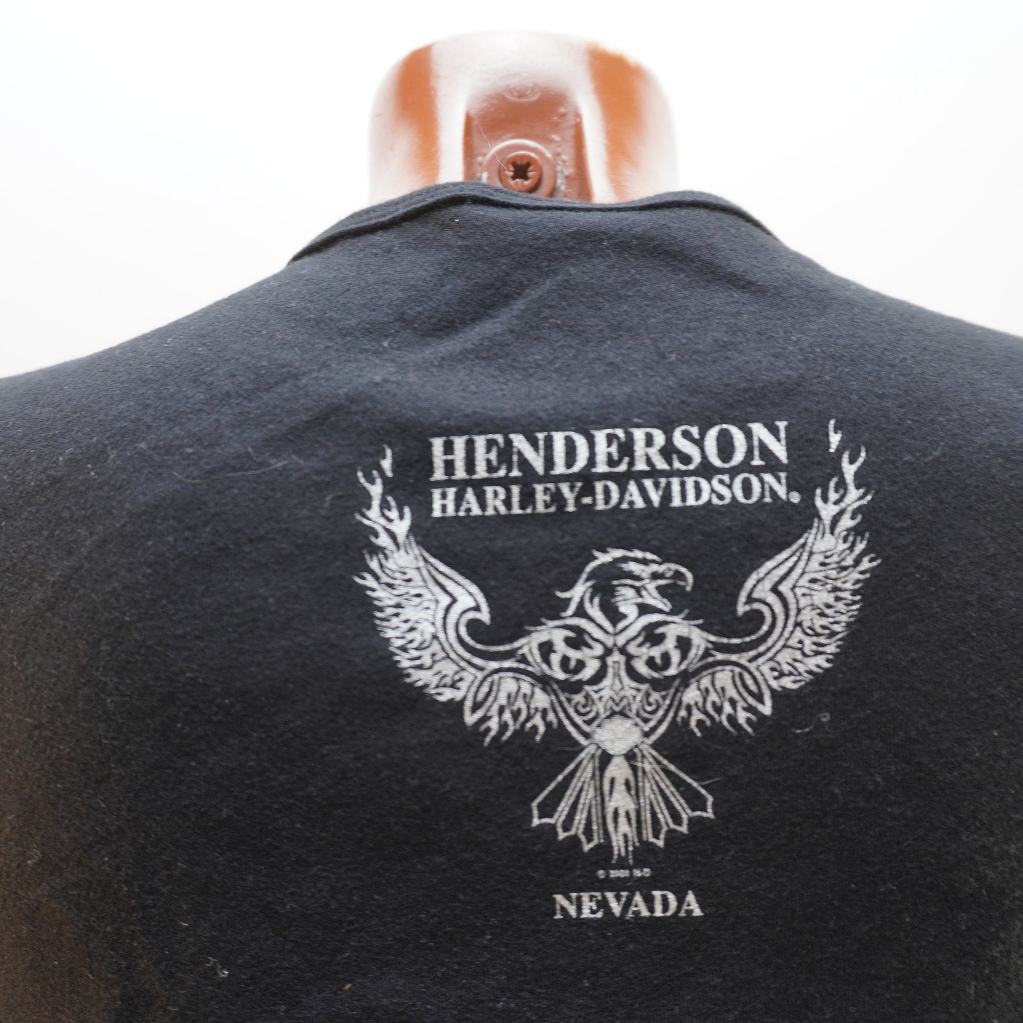 Camiseta Harley Davidson para Mujer Usada - Negra, L