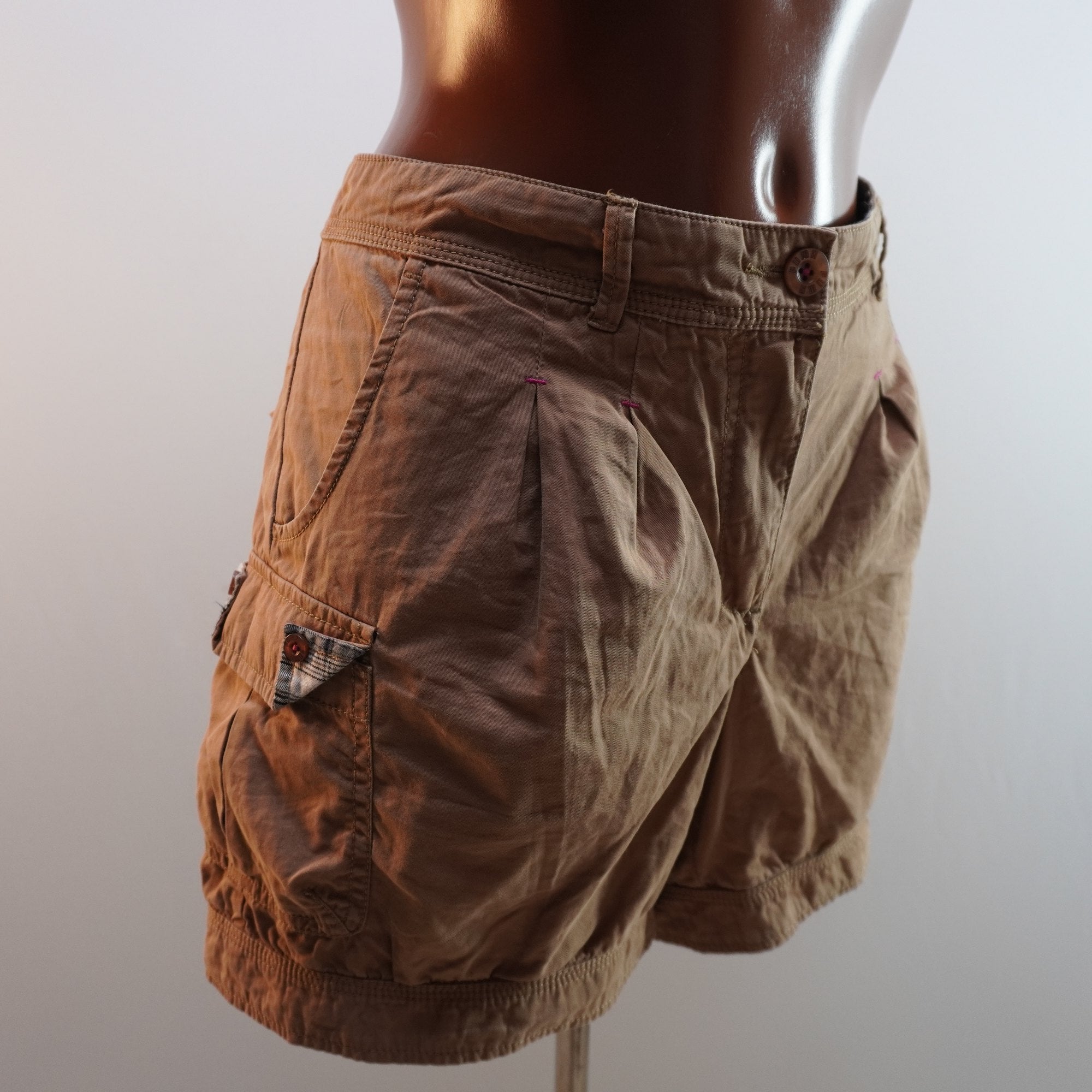 Pantalones Cortos Vaqueros Puma para Mujer Usados - Marrón, XL