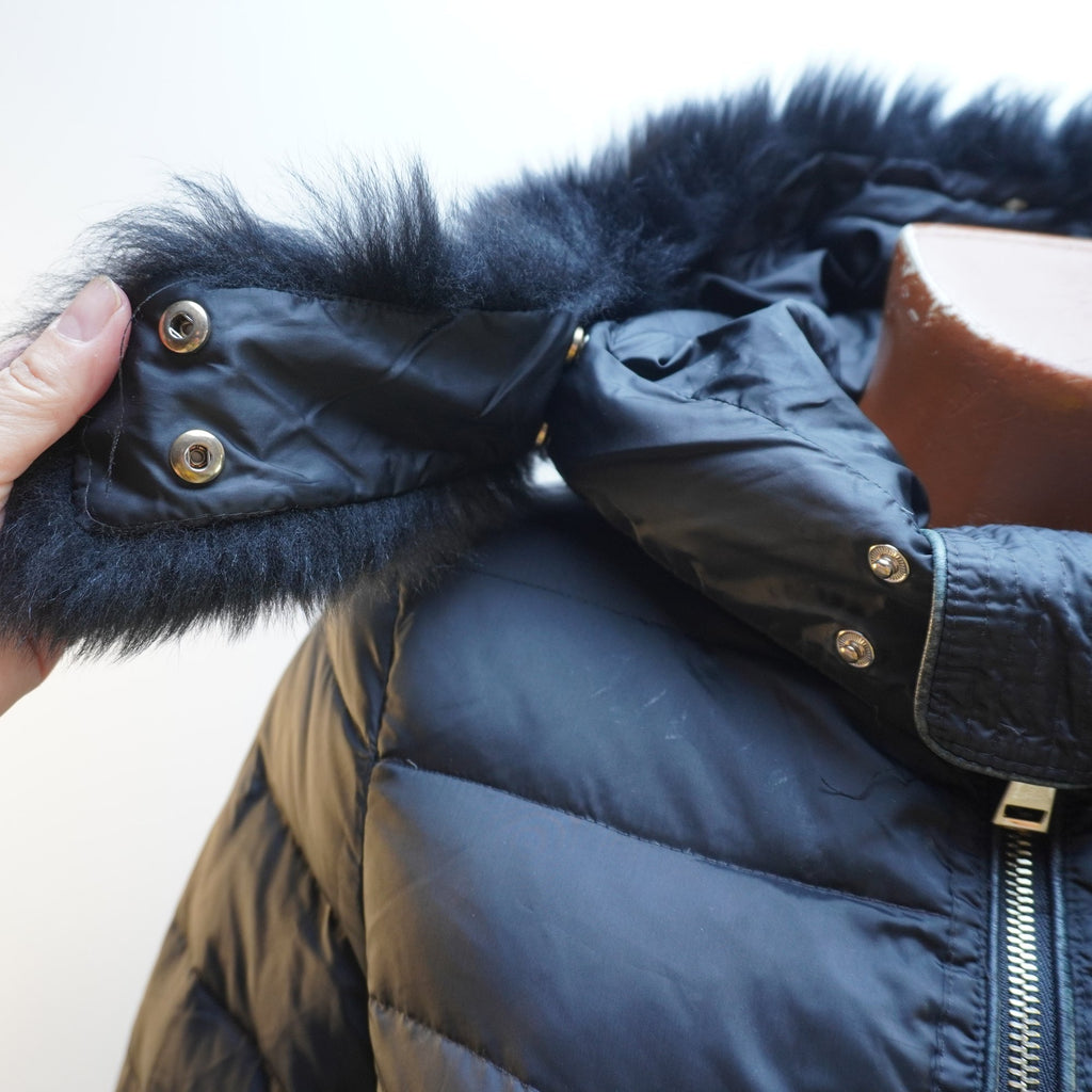 Parka Massimo Dutti para Mujer Usada - Negra, Pequeño (S)