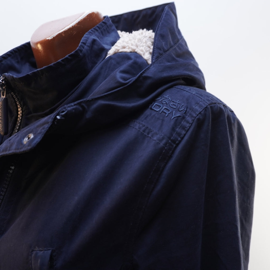 Parka Superdry para Mujer Usada - Azul Marino, XL