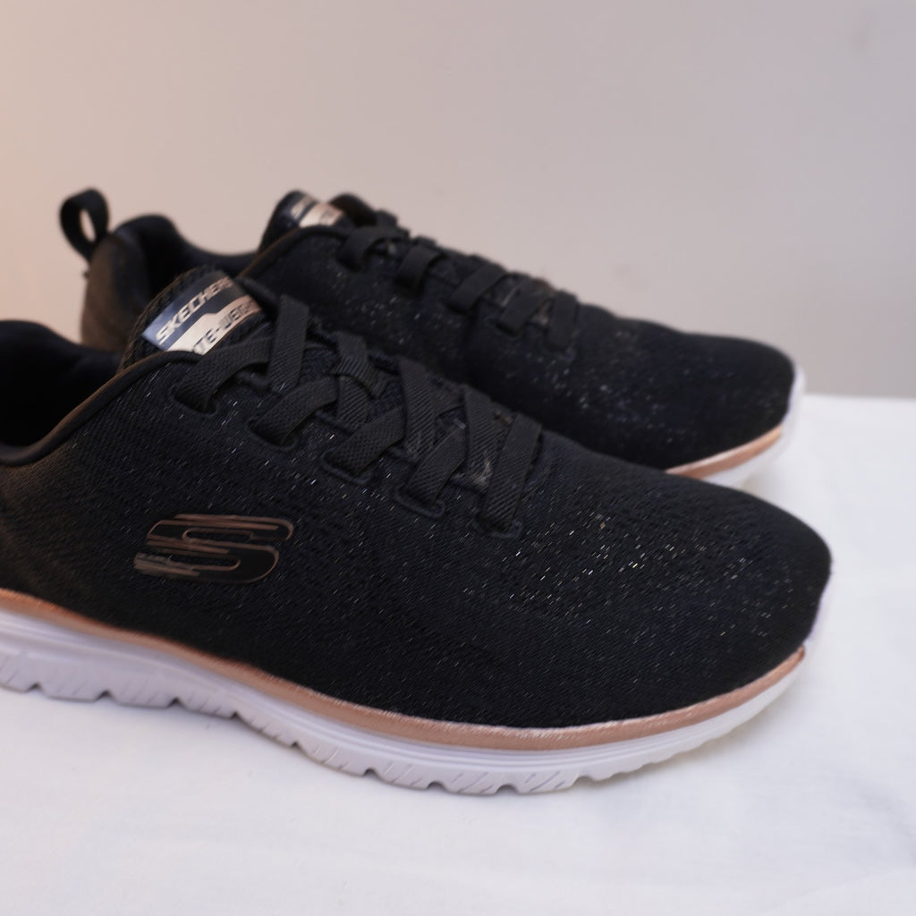 Zapatillas Skechers para Mujer Usadas - Negro, Talla 37