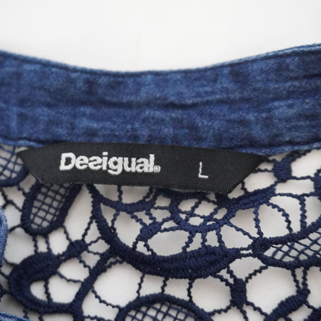 Camisa Henley Desigual para Mujer Usada - Azul, L