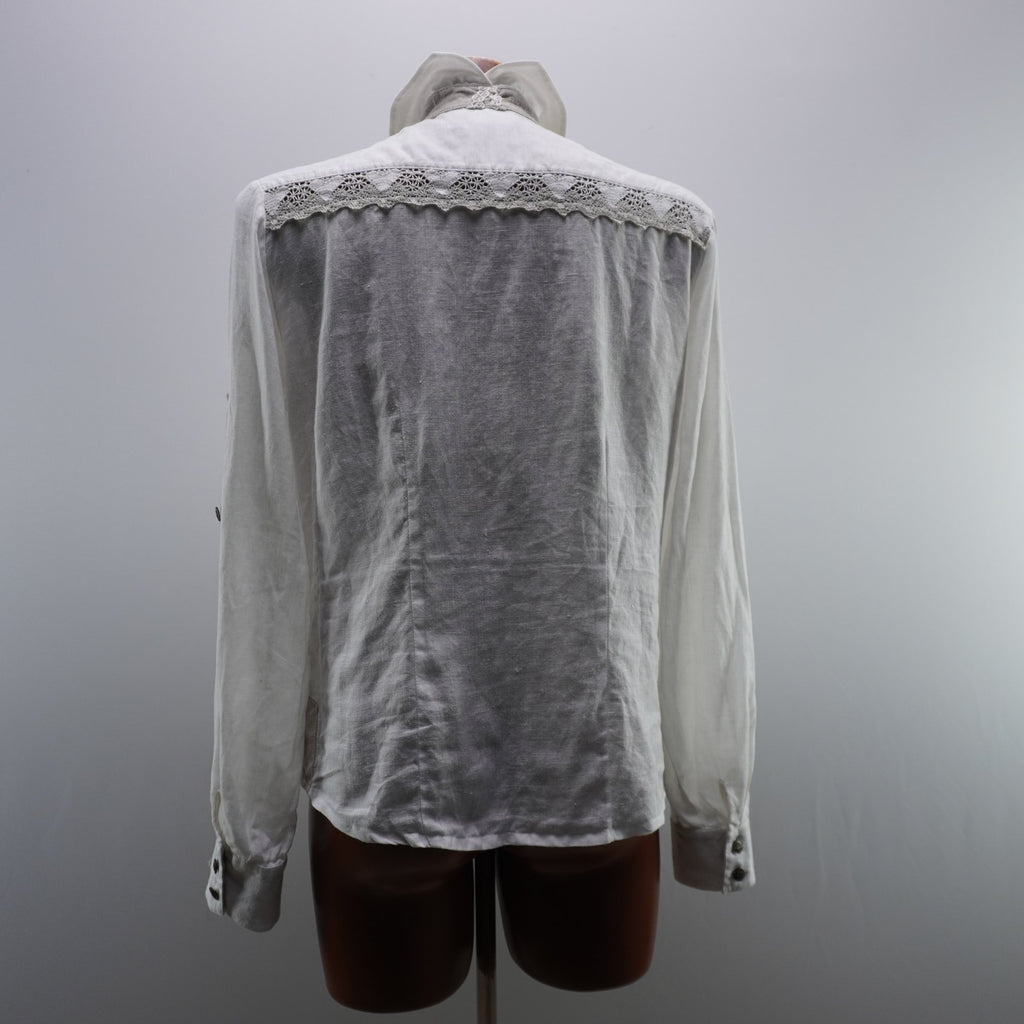 Camisa de Vestir Country Line para Mujer Usada - Blanca, L