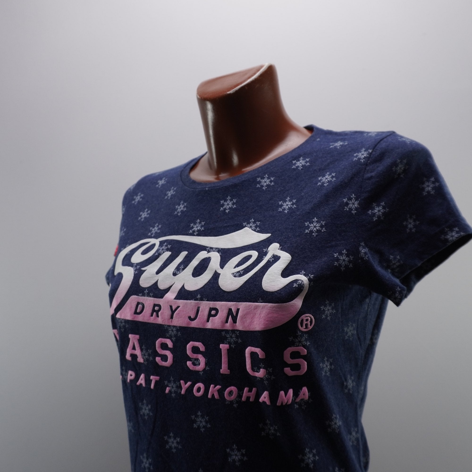 Camiseta Superdry para Mujer Usada - Azul, Mediano (M)