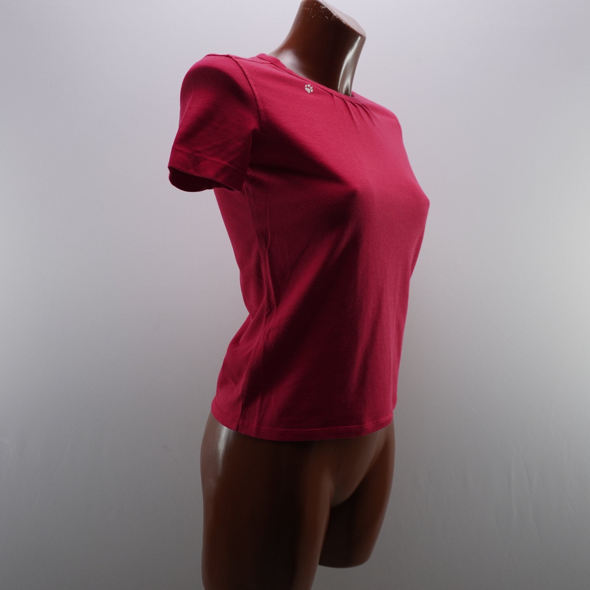 Camiseta de Manga Corta Jack Wolfskin para Mujer - Roja, S, Usada en Muy Buen Estado