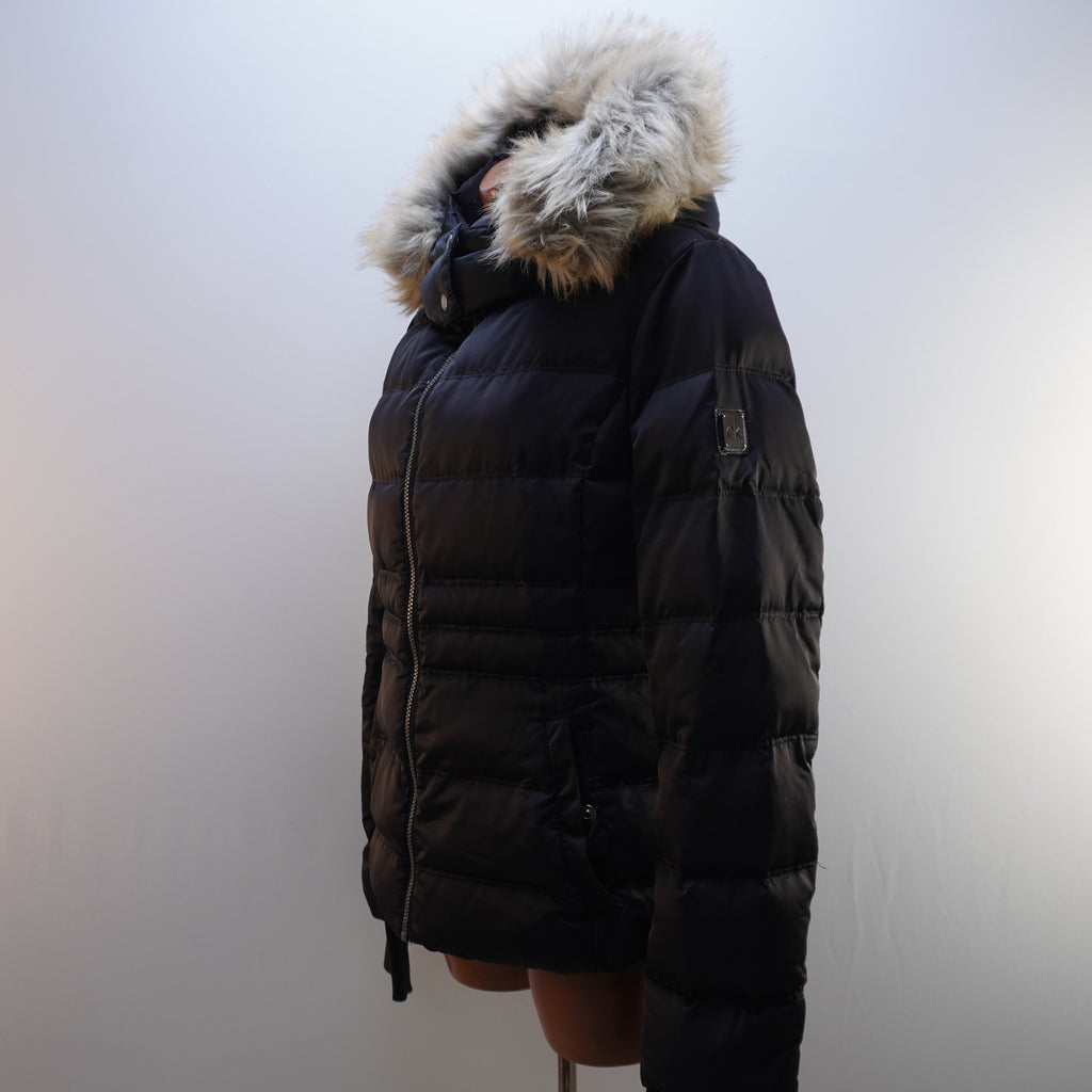 Parka Calvin Klein para Mujer Usada - Negra, XL