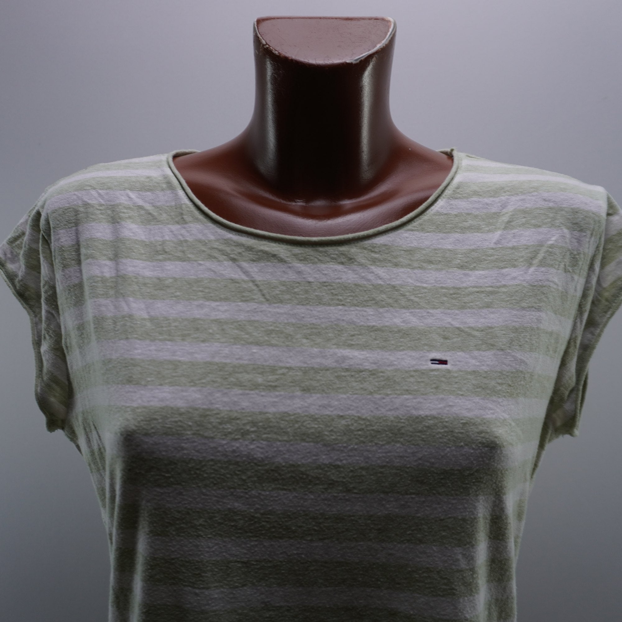 Camiseta de Manga Corta Tommy Hilfiger para Mujer Usada - Verde, L