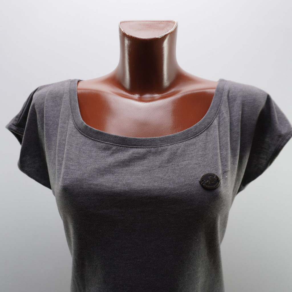 Camiseta de Manga Corta Naketano para Mujer Usada - Gris, M
