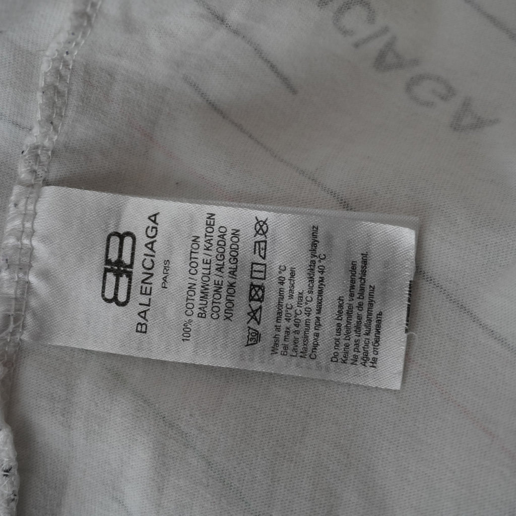 Camiseta Balenciaga para Mujer Usada - Blanca, XXL