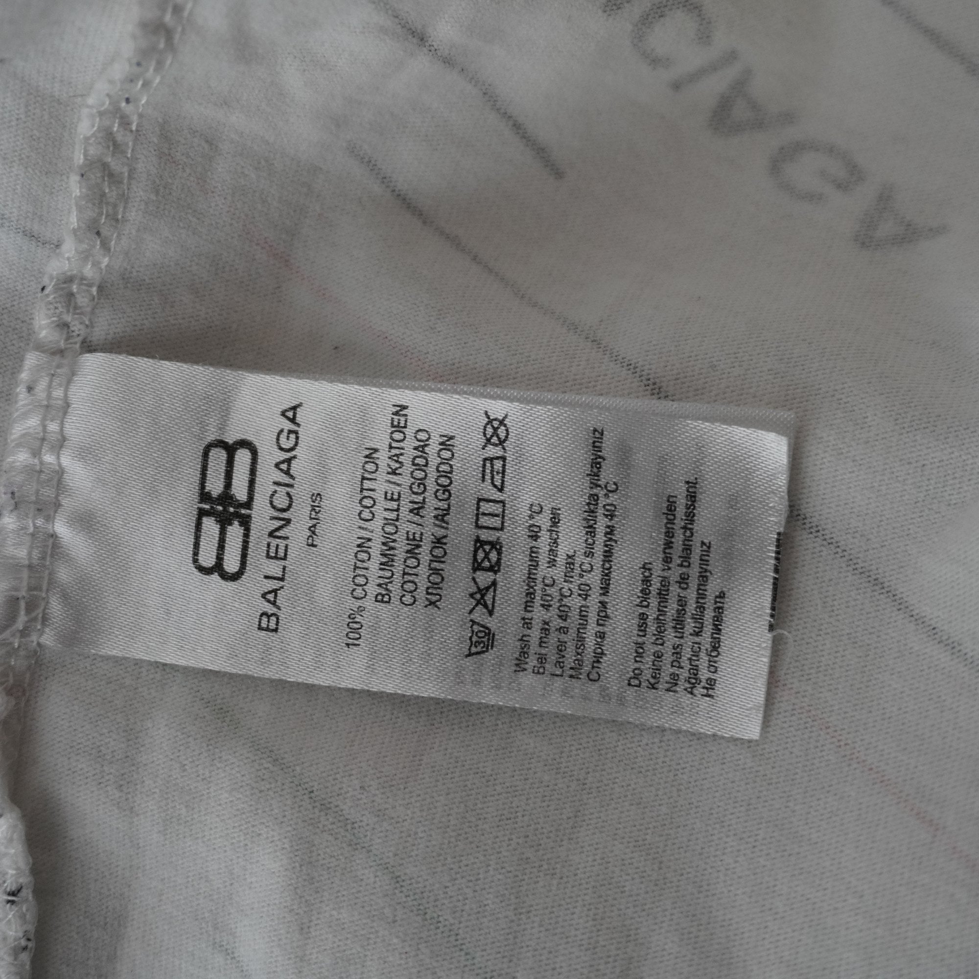 Camiseta Balenciaga para Mujer Usada - Blanca, XXL