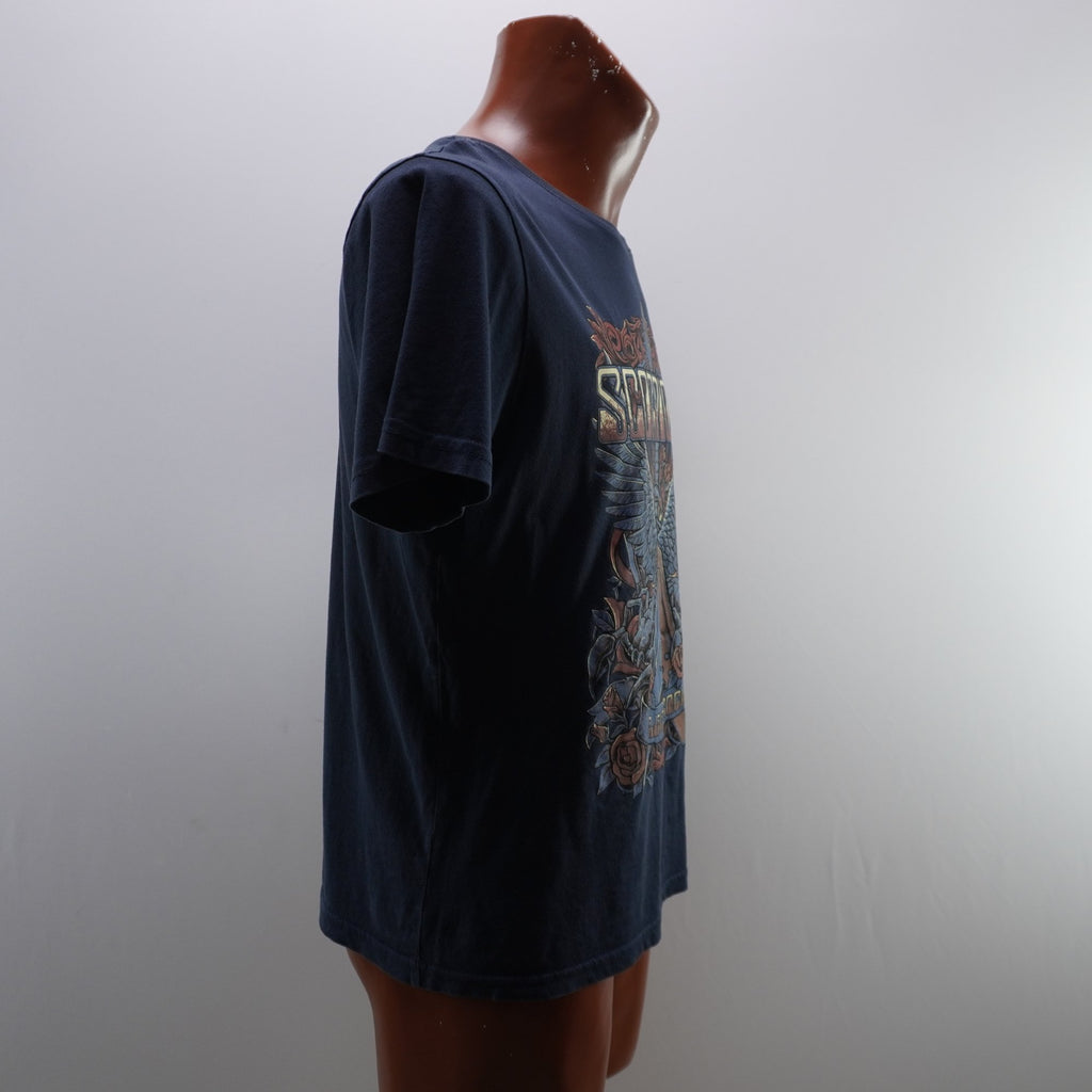 Camiseta Scorpions para Hombre Usada - Azul, M