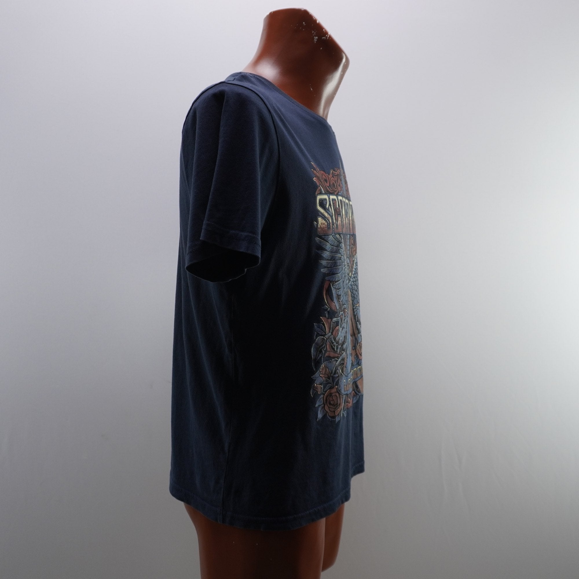 Camiseta Scorpions para Hombre Usada - Azul, M