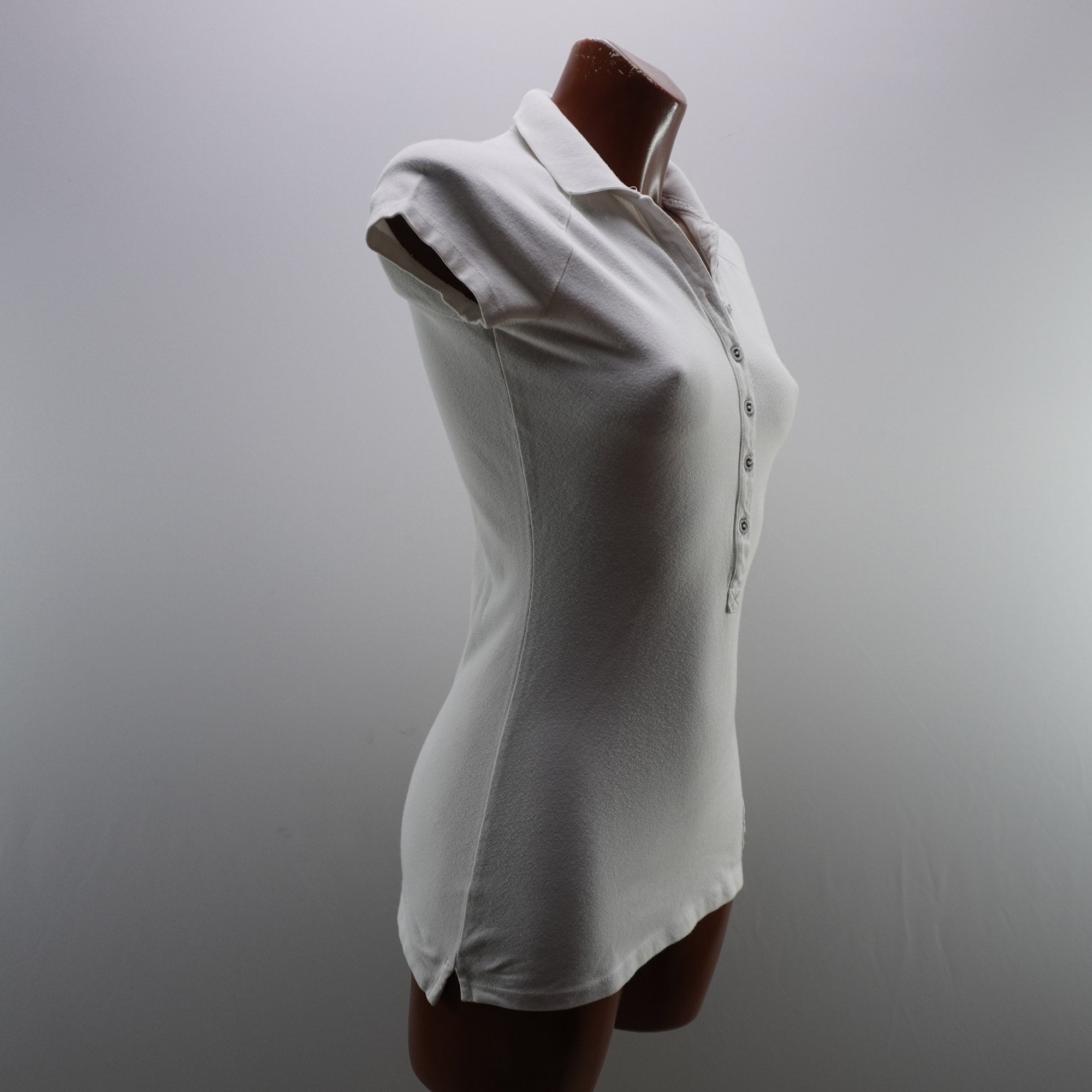 Camiseta de Manga Corta Tommy Hilfiger para Mujer Usada - Blanco, S