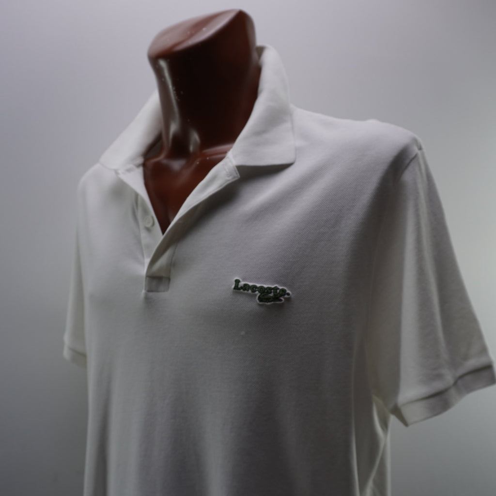 Camiseta Lacoste para Hombre Usada - Blanca, XXL