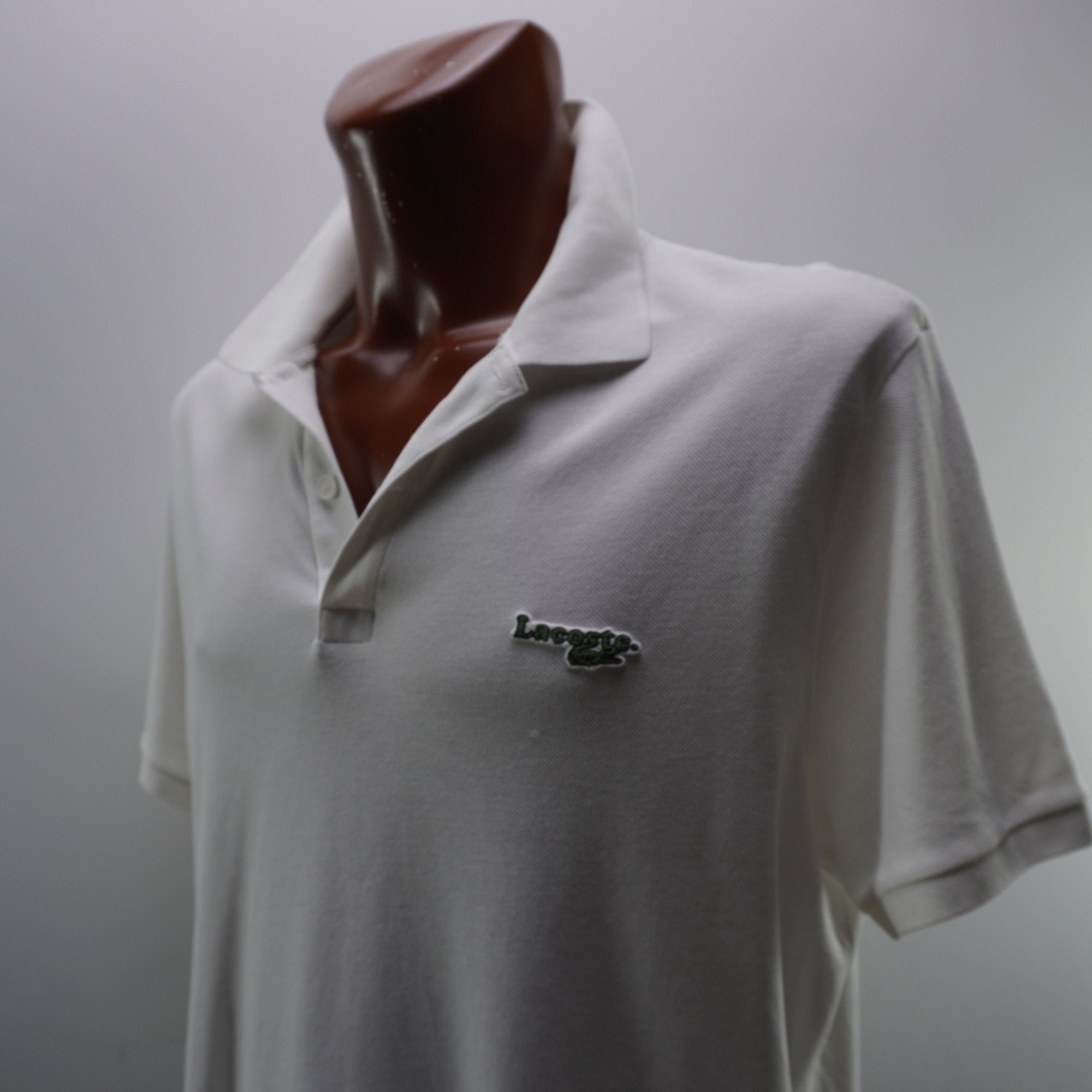 Camiseta Lacoste para Hombre Usada - Blanca, XXL