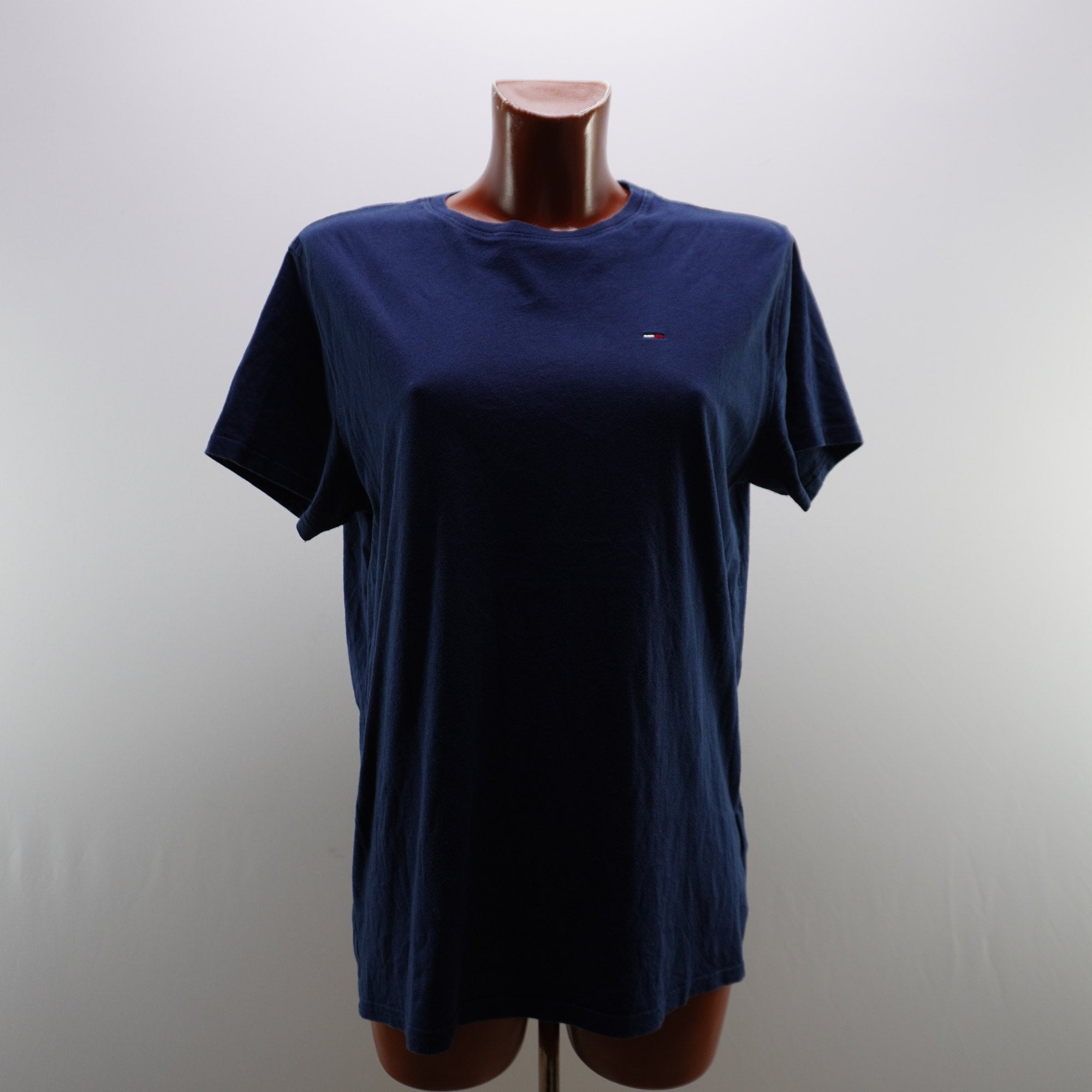 Camiseta de Manga Corta Tommy Hilfiger para Mujer Usada - Azul Marino, M