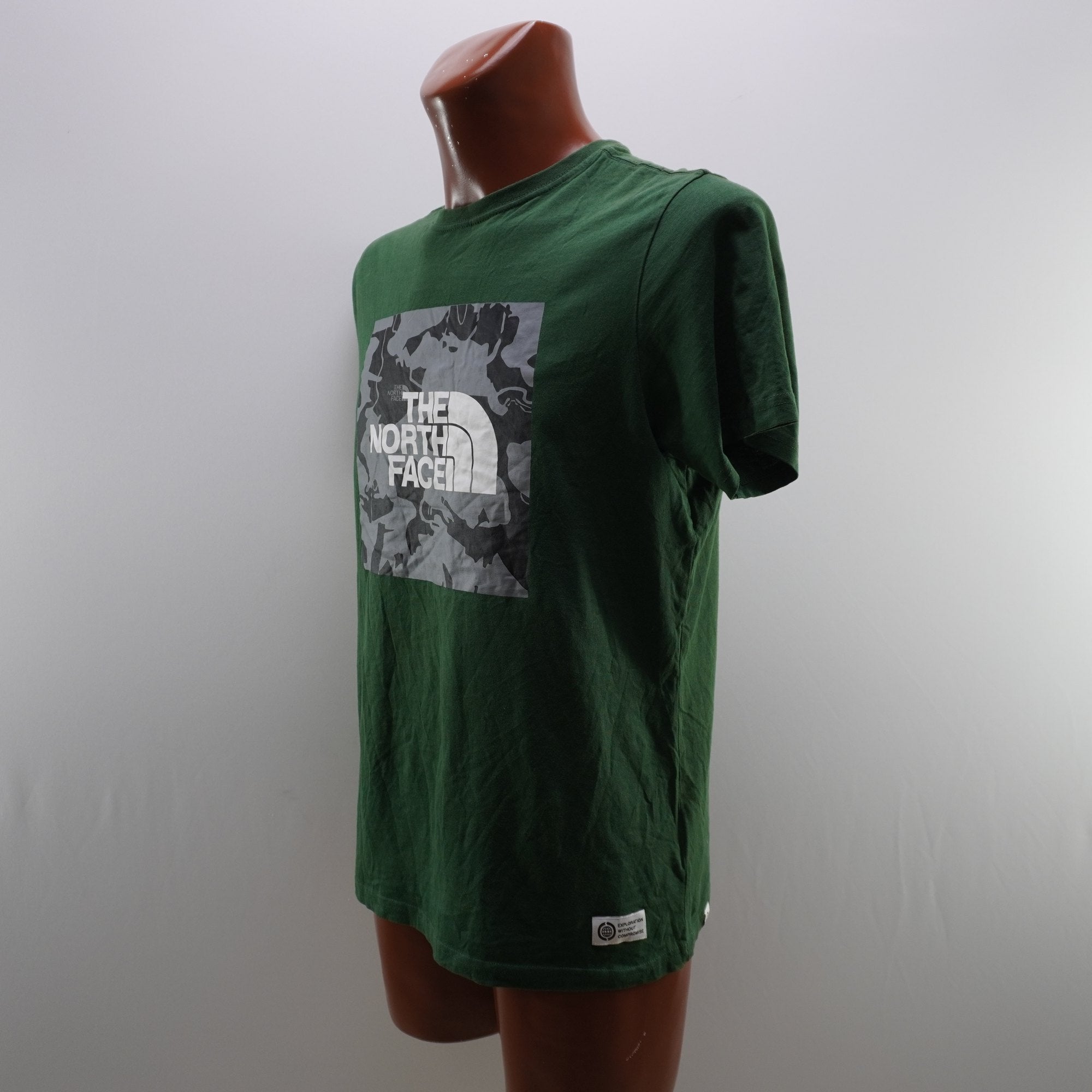 Camiseta de Manga Corta The North Face para Hombre Usada - Verde, M
