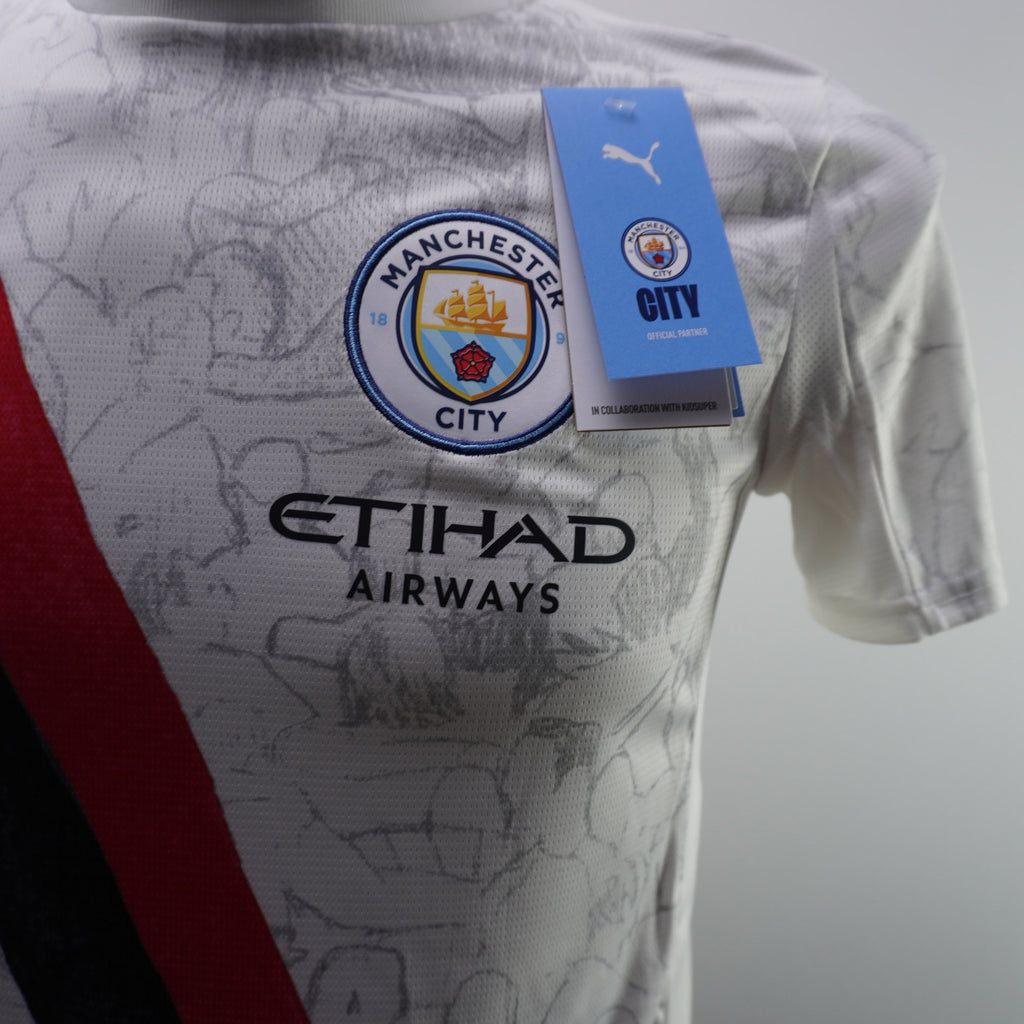 Camiseta de Manga Corta Puma Manchester para Otros - Blanca, Talla 164, Usada en Buen Estado