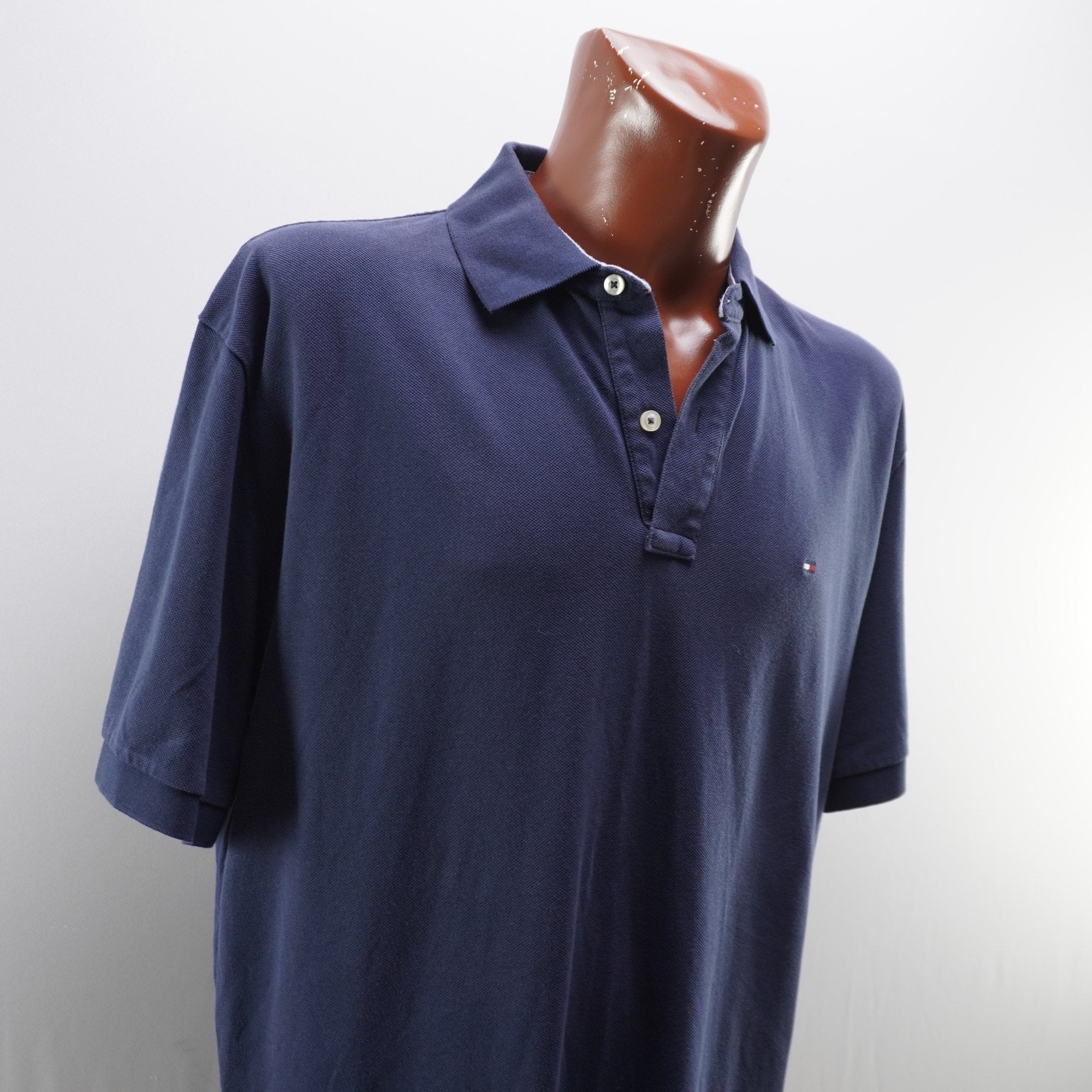 Camiseta de Manga Corta Tommy Hilfiger para Hombre Usada - Azul, XL