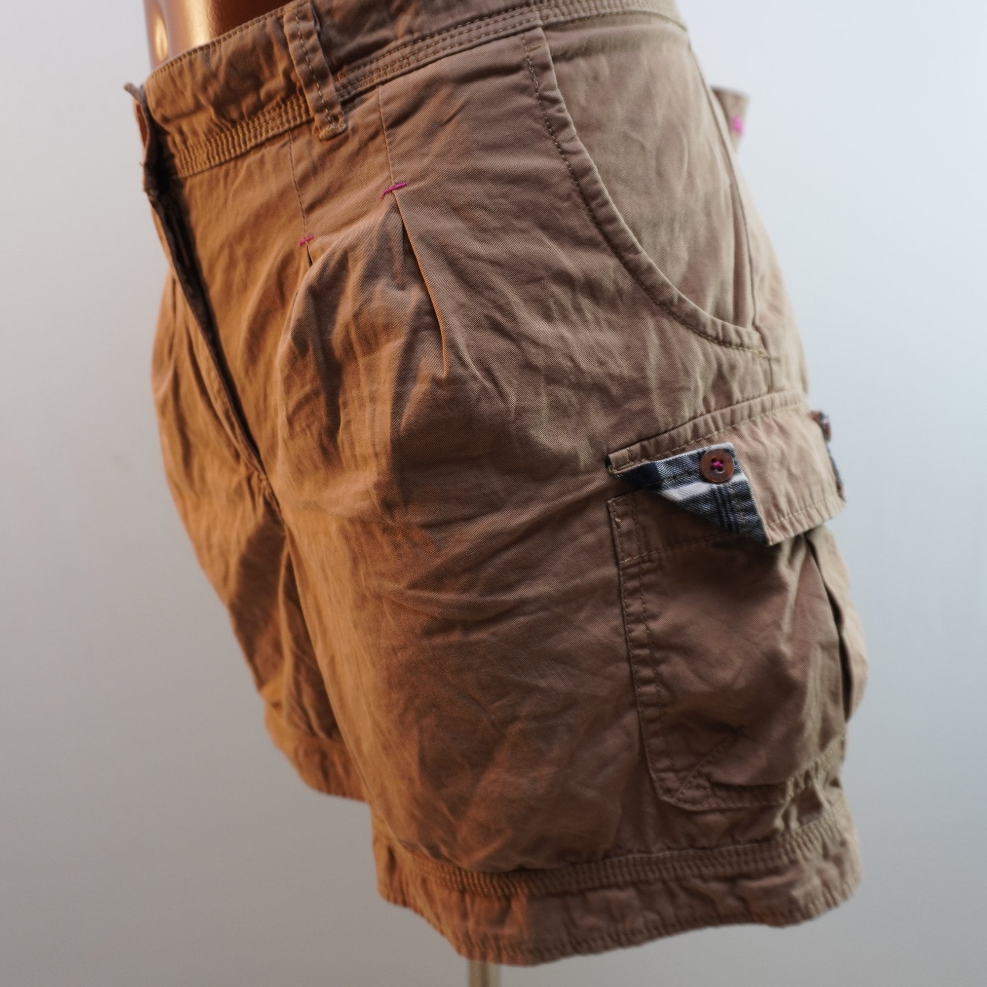 Pantalones Cortos Vaqueros Puma para Mujer Usados - Marrón, XL