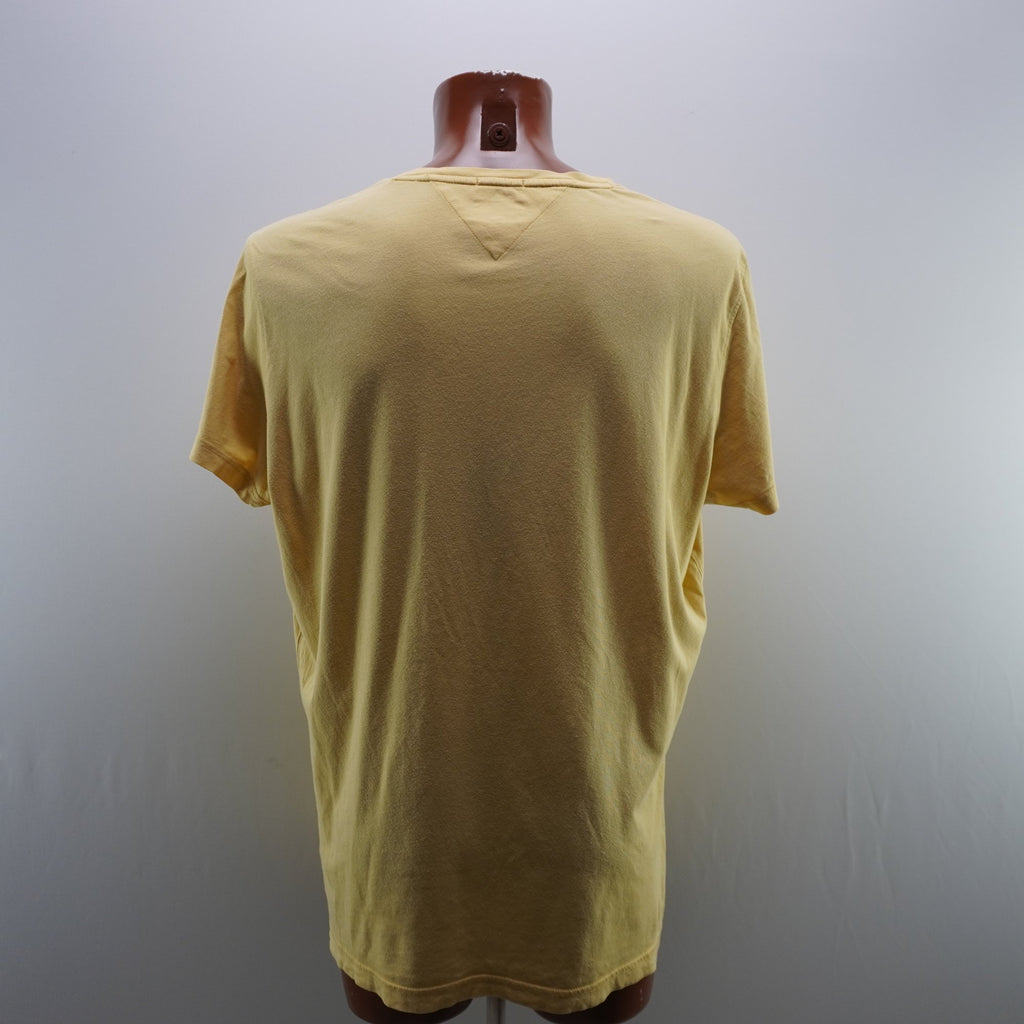 Camiseta de Manga Corta Tommy Hilfiger para Hombre Usada - Amarillo, XXL