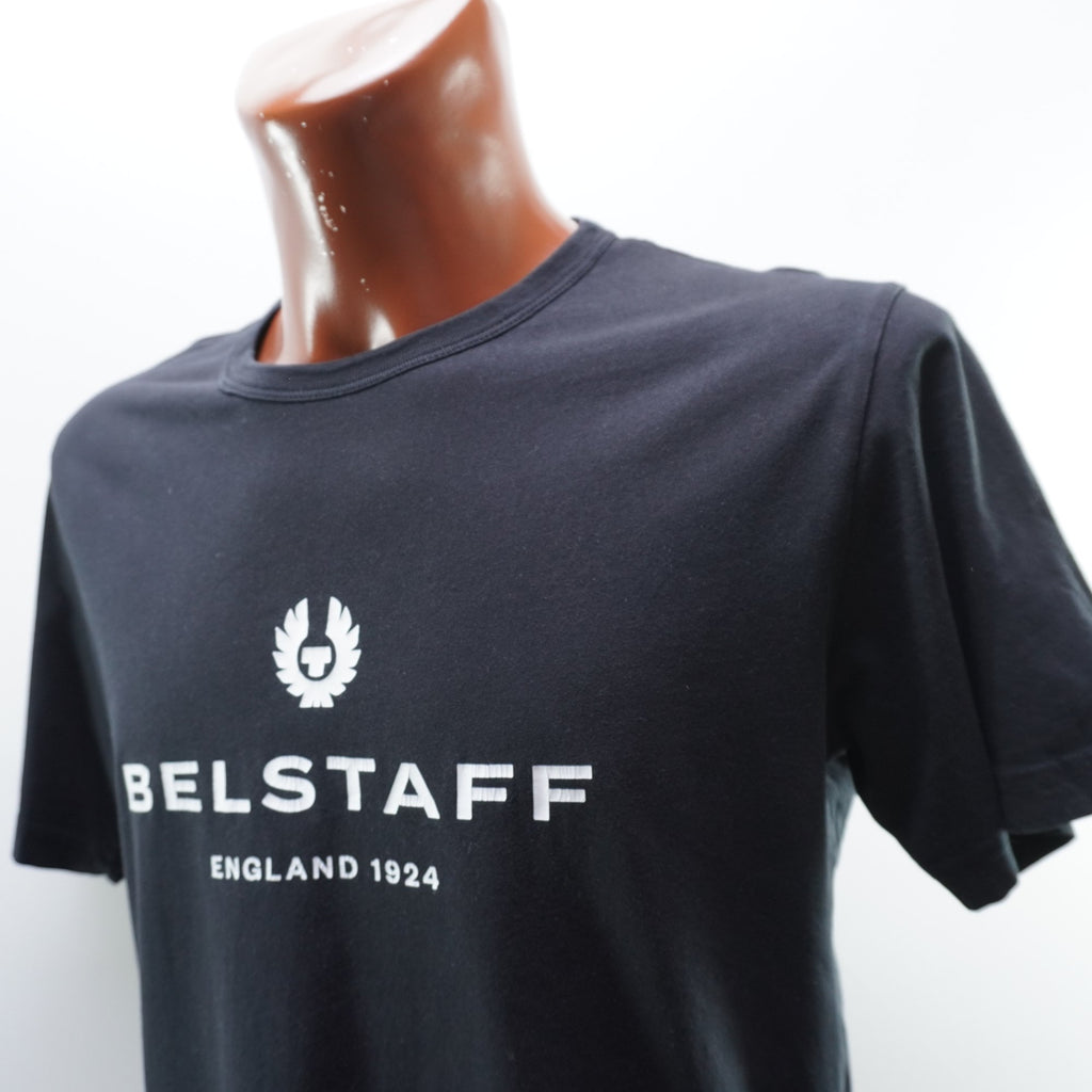 Camiseta de Manga Corta Belstaff para Hombre - Negra, L (Usada, Muy Buena Condición)